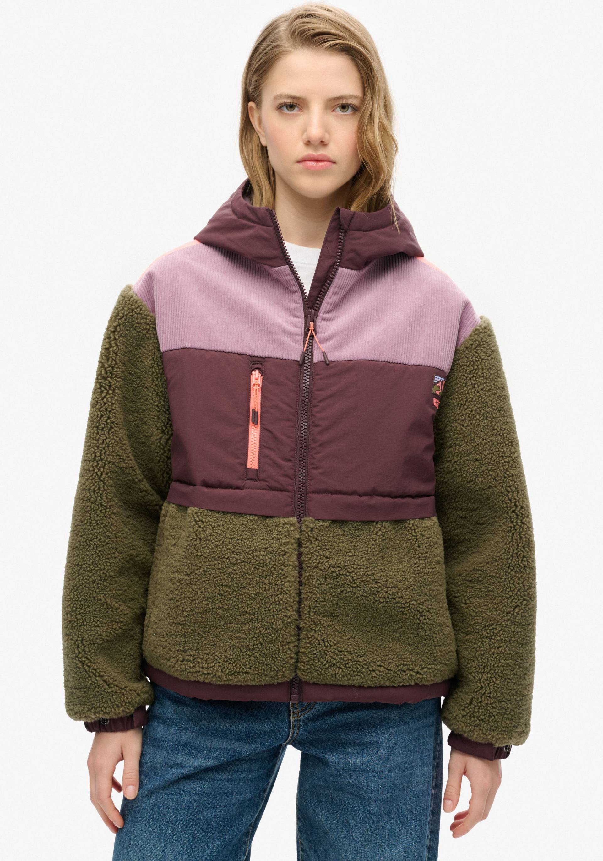 Superdry Parka »HOODED FLEECE JACKET«, mit Kapuze von Superdry