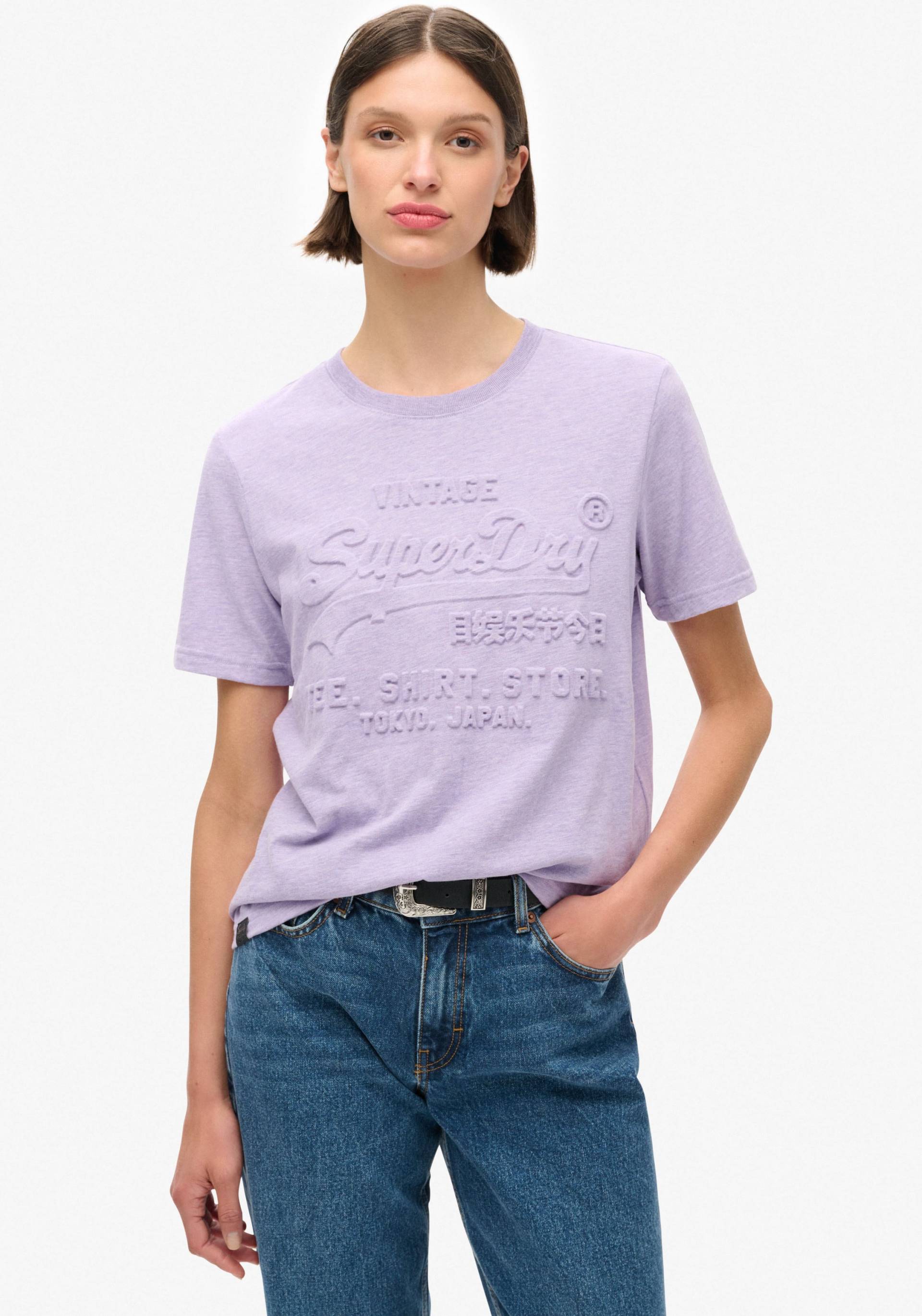 Superdry Print-Shirt »EMBOSSED VL RELAXED TSHIRT« Superdry Print-Shirt »EMBOSSED VL RELAXED TSHIRT« von Superdry