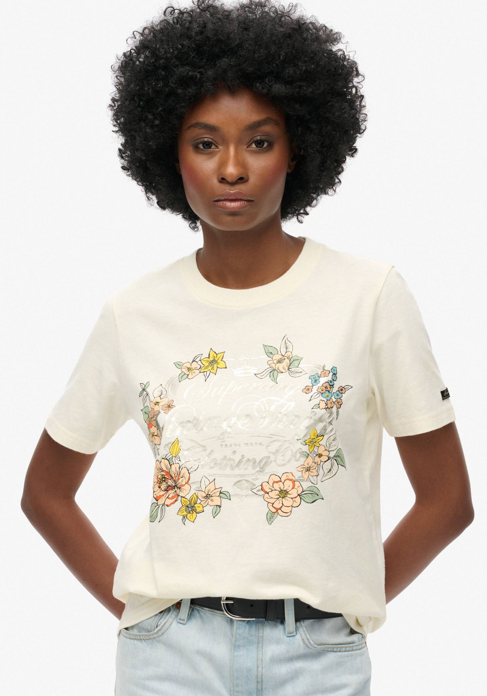 Superdry Print-Shirt »FLORAL GRAPHIC RELAXED TSHIRT« von Superdry