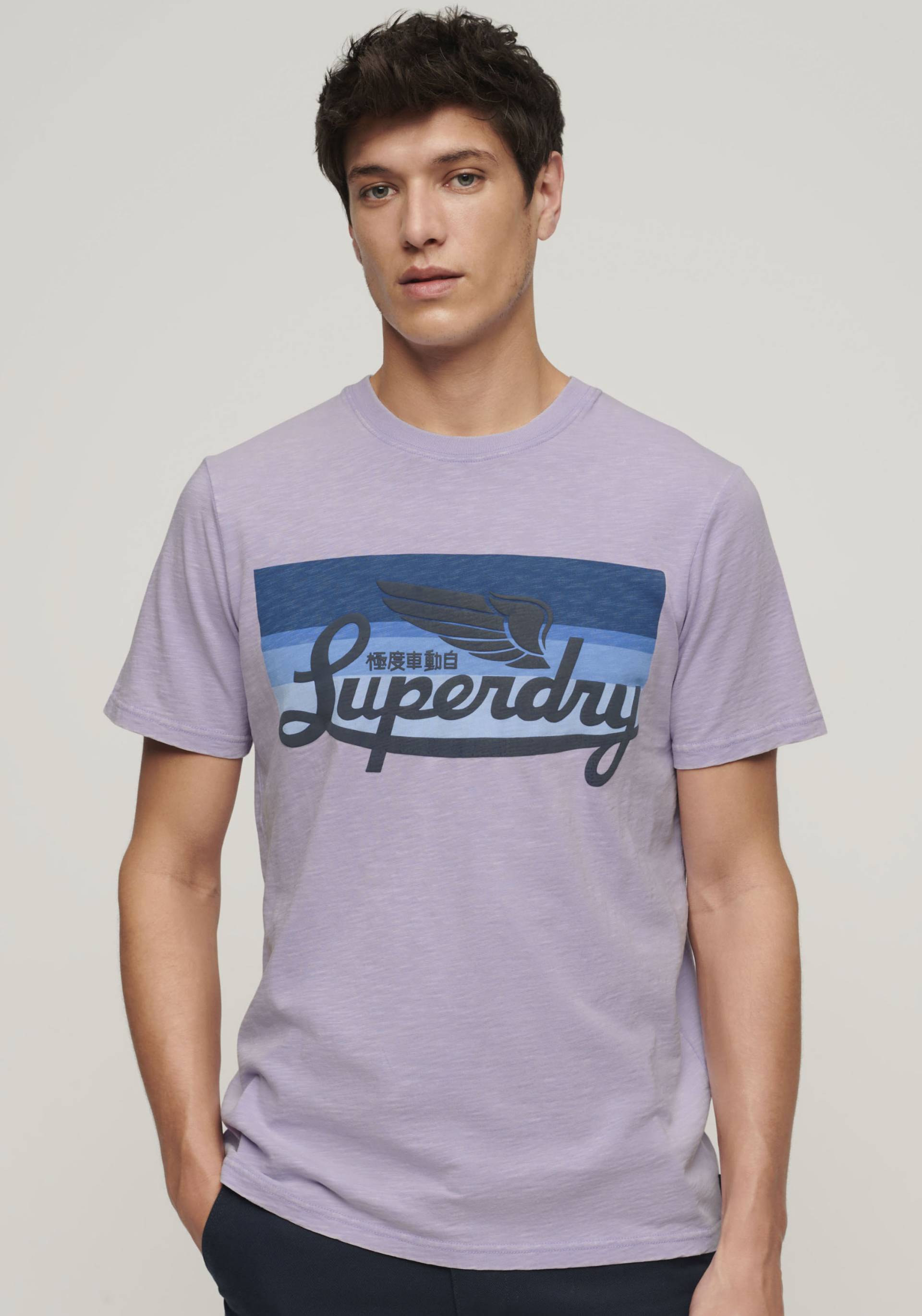 Superdry Print-Shirt »SD-CALI STRIPED LOGO T SHIRT« von Superdry