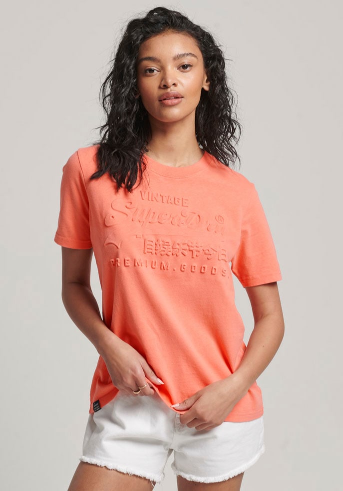 Superdry Rundhalsshirt »EMBOSSED VL T SHIRT« von Superdry