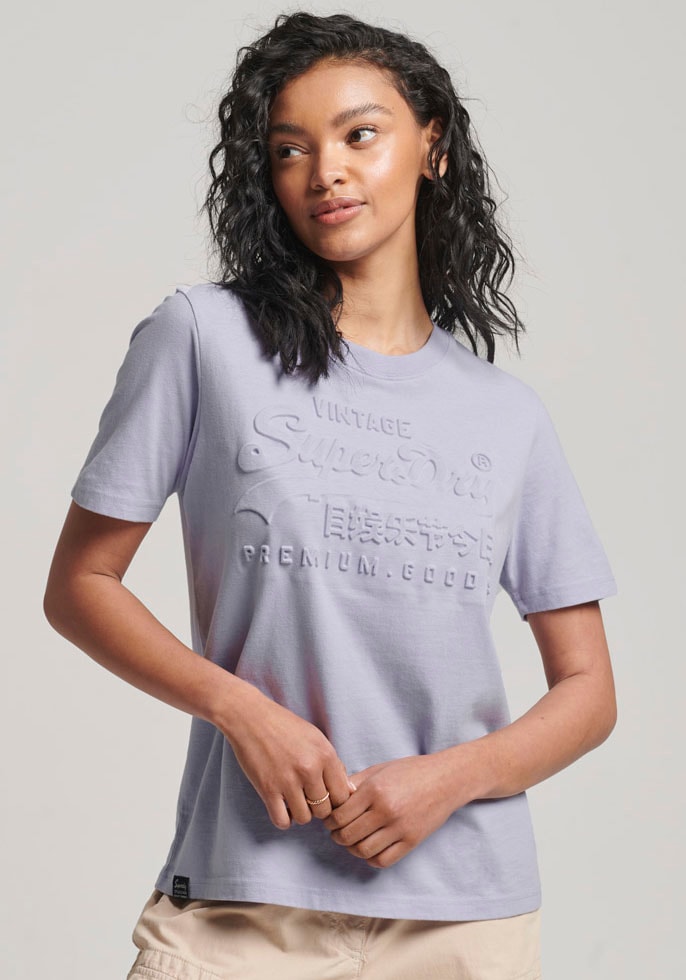 Superdry Rundhalsshirt »EMBOSSED VL T SHIRT« von Superdry