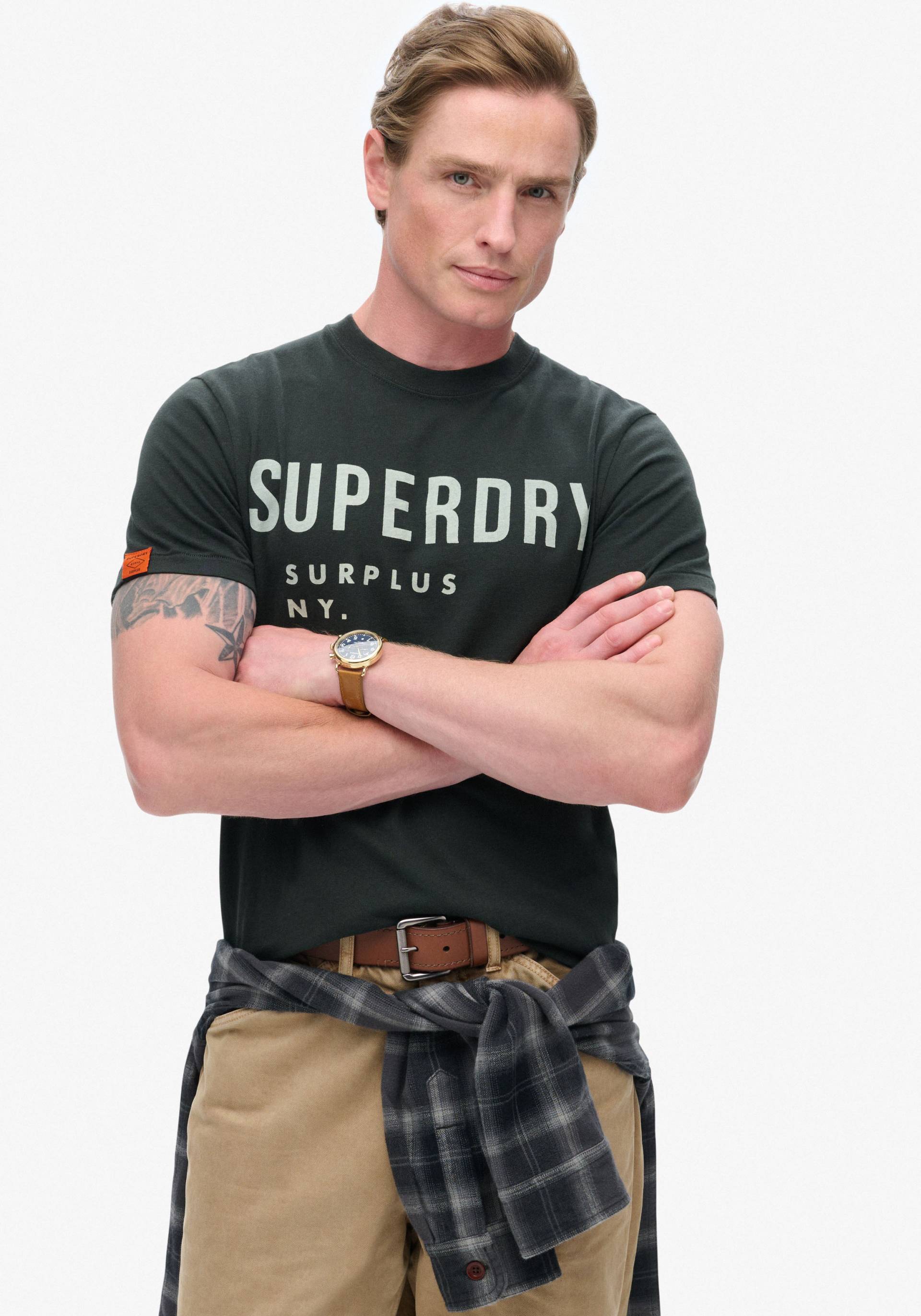 Superdry Rundhalsshirt »SURPLUS GRAPHIC TSHIRT« von Superdry