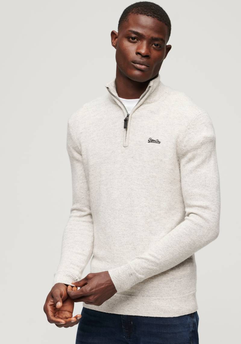 Superdry Stehkragenpullover »ESSENTIAL EMB KNIT HENLEY« von Superdry