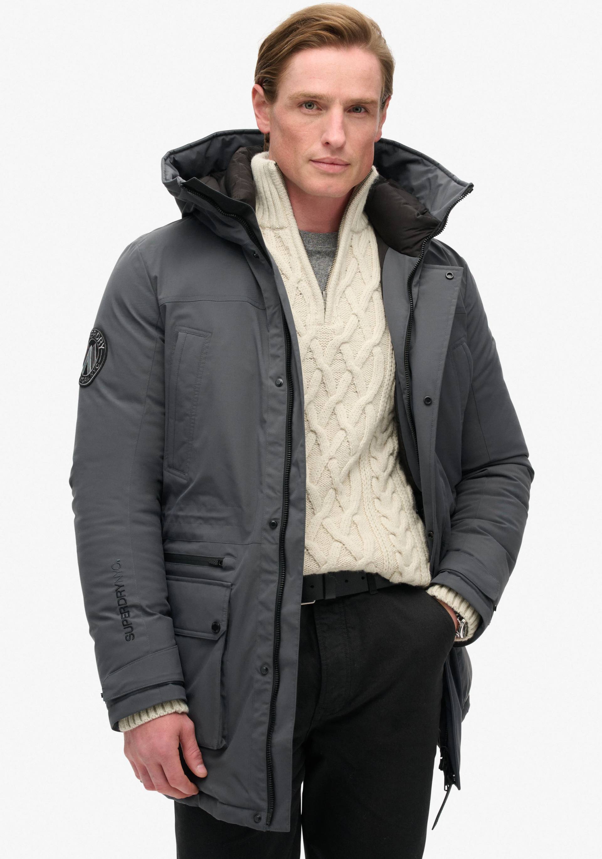 Superdry Steppjacke »City Padded Parka Jacket«, mit Kapuze von Superdry