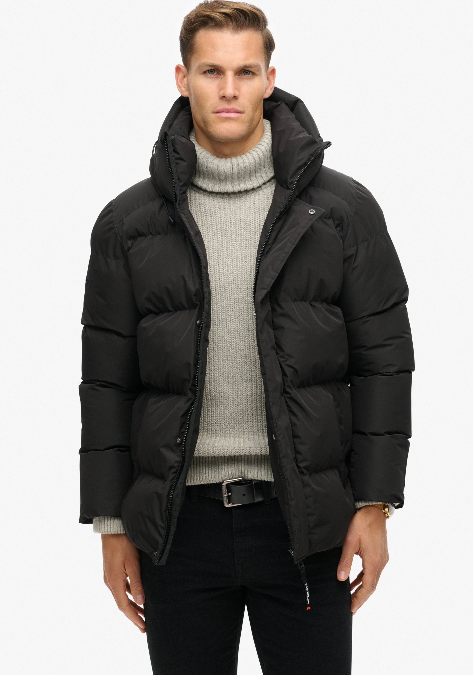 Superdry Steppjacke »HOODED 5 BAFFLE SPORTS PUFFER«, mit Kapuze von Superdry