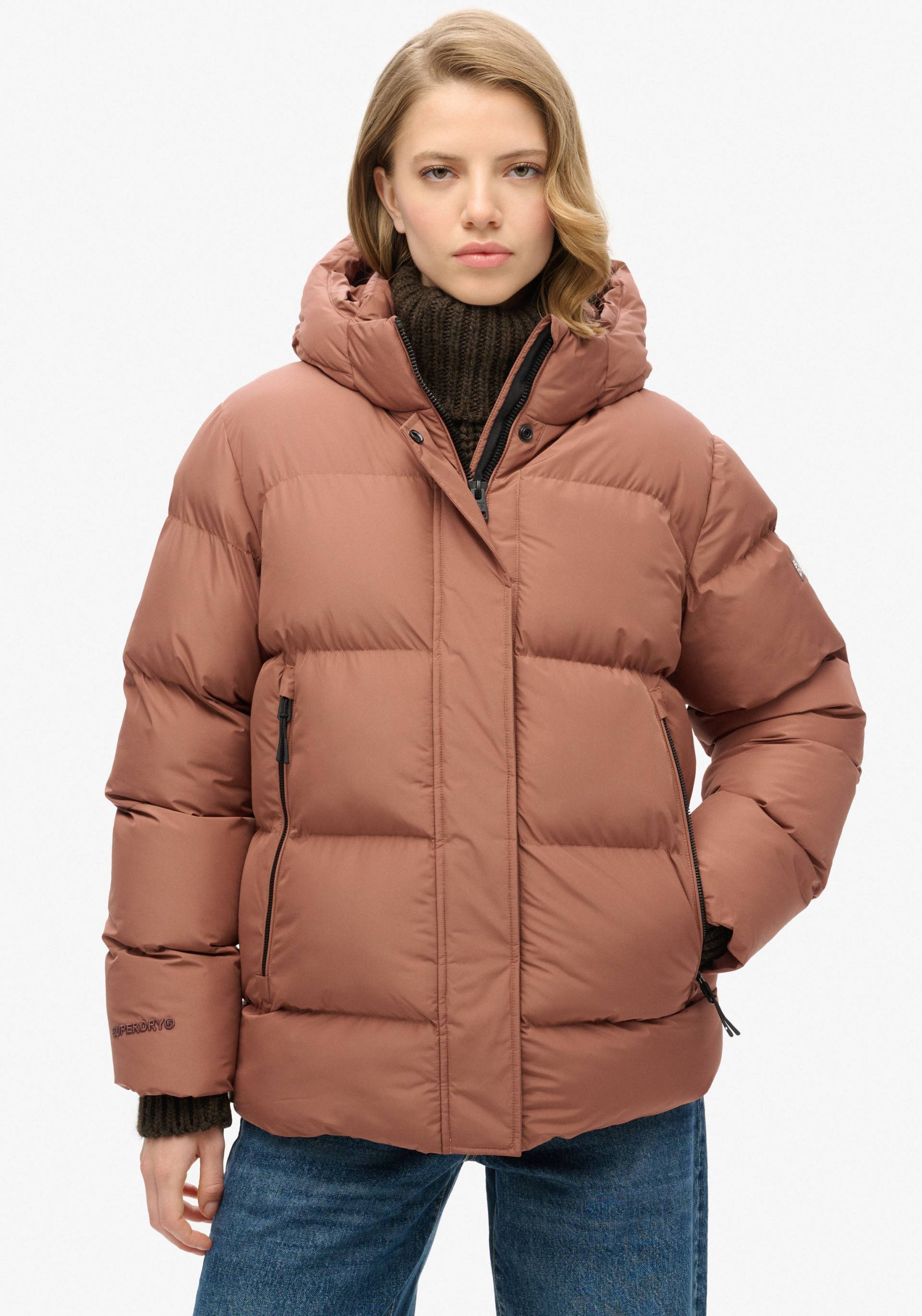 Superdry Steppjacke »HOODED 5 BAFFLE SPORTS PUFFER«, mit Kapuze von Superdry