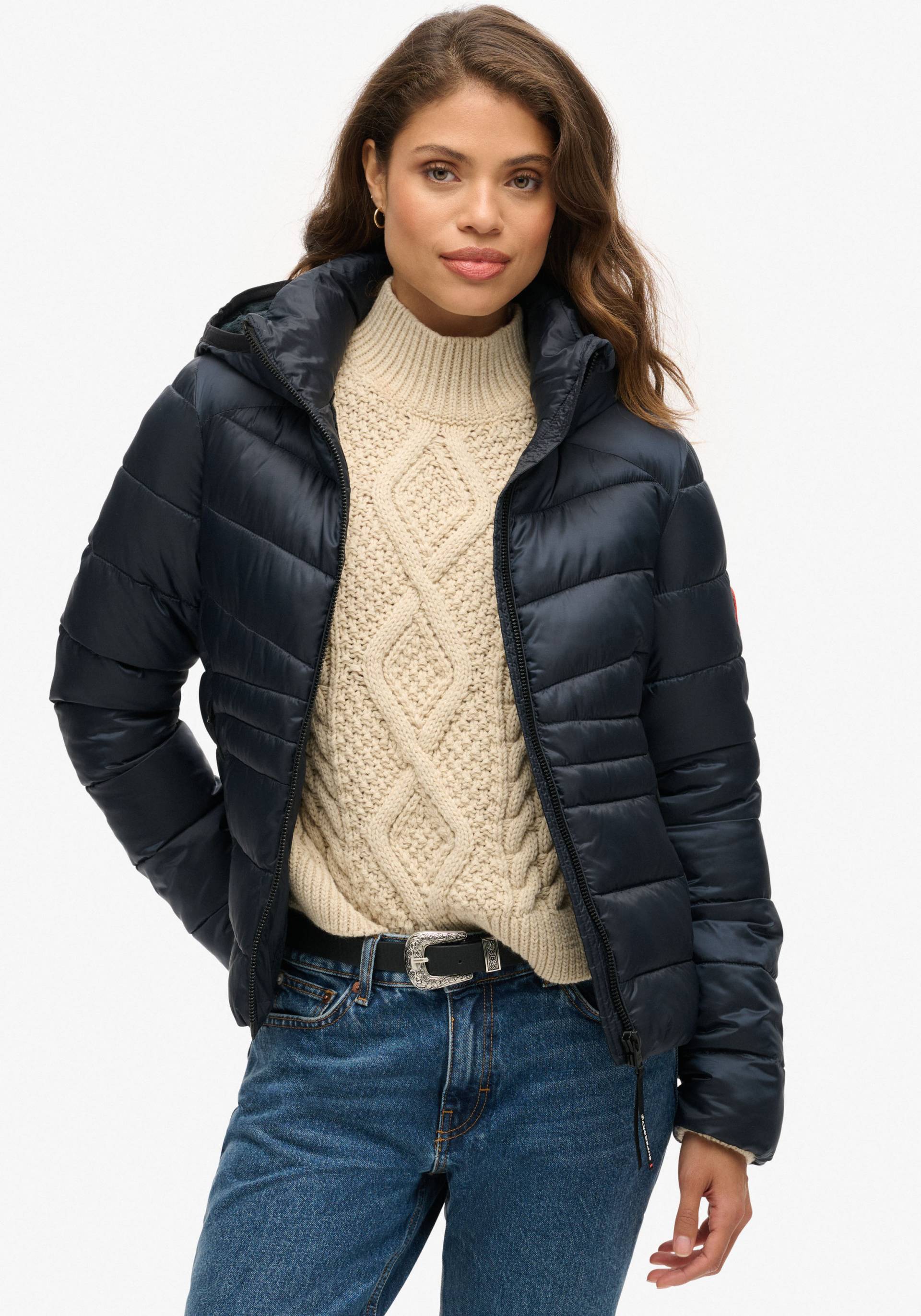 Superdry Steppjacke »HOODED FUJI QUILT PADDED JKT«, mit Kapuze von Superdry