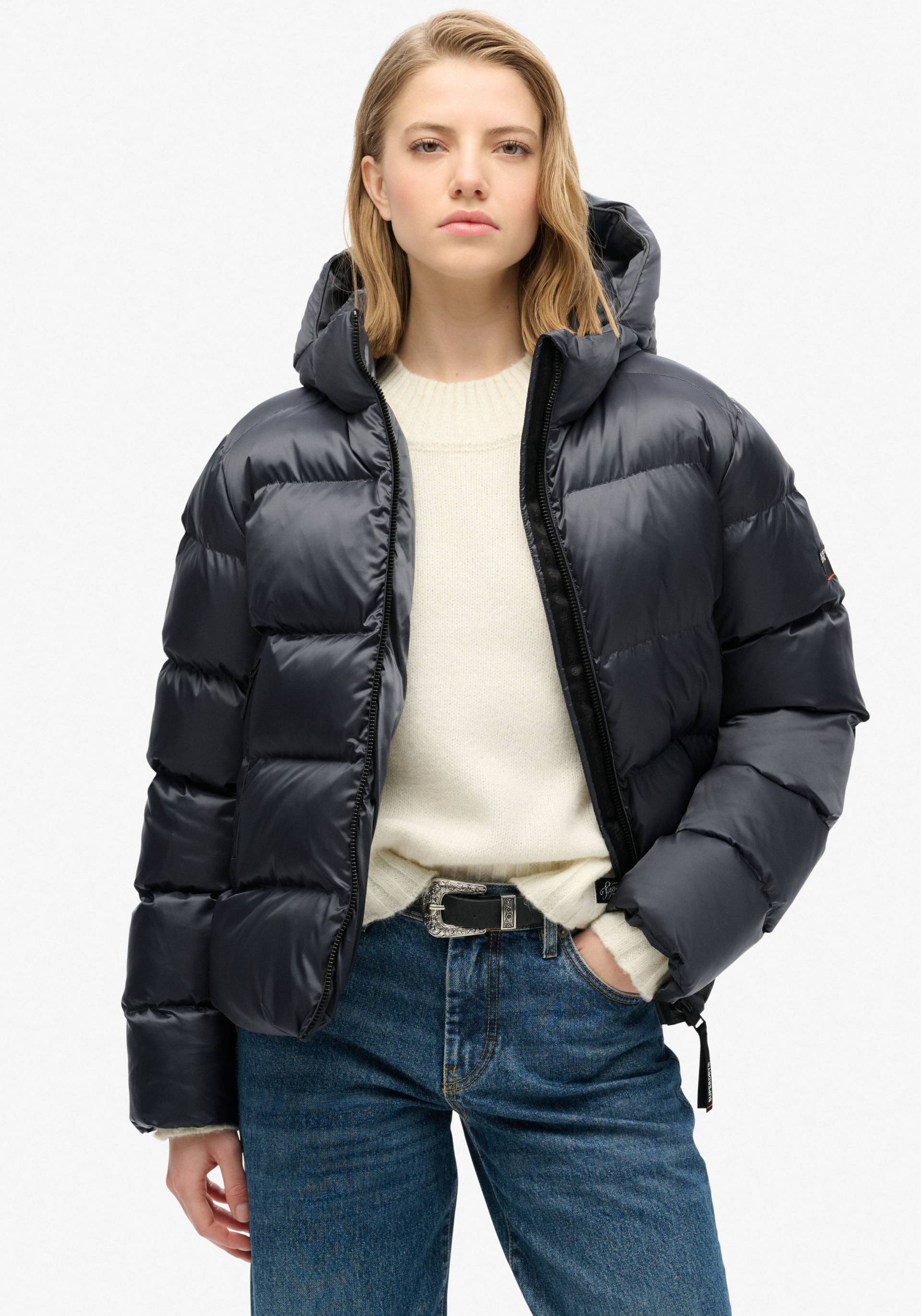Superdry Steppjacke »HOODED LUXE SPORTS PUFFER«, mit Kapuze Superdry Steppjacke »HOODED LUXE SPORTS PUFFER«, mit Kapuze von Superdry