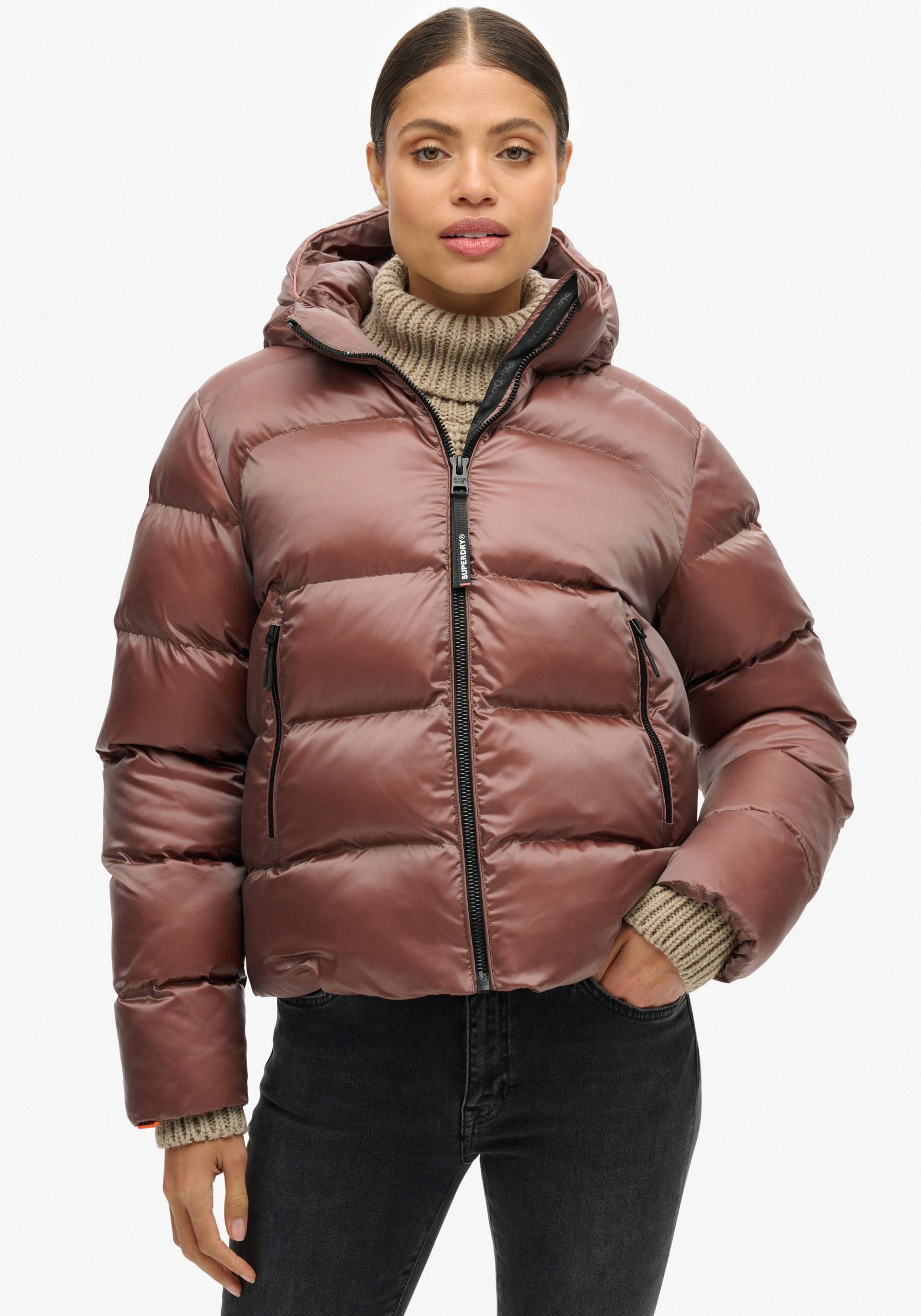 Superdry Steppjacke »HOODED LUXE SPORTS PUFFER«, mit Kapuze von Superdry