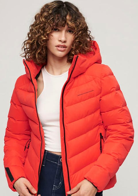 Superdry Steppjacke »HOODED MICROFIBRE PADDED JKT«, mit Kapuze von Superdry