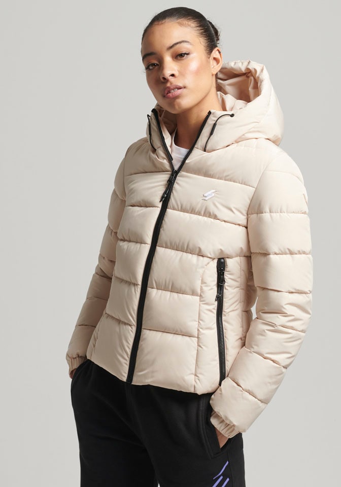 Superdry Steppjacke »HOODED SPIRIT SPORTS PUFFER«, mit Kapuze, aus wasserabweisendem Material von Superdry