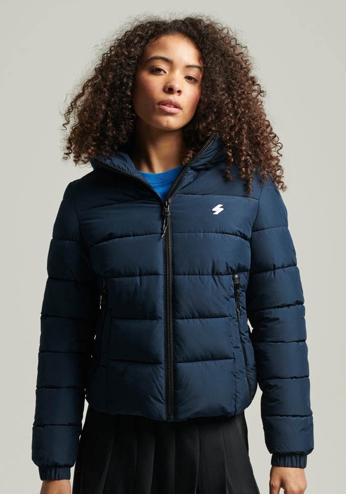 Superdry Steppjacke »HOODED SPIRIT SPORTS PUFFER«, mit Kapuze, aus wasserabweisendem Material von Superdry