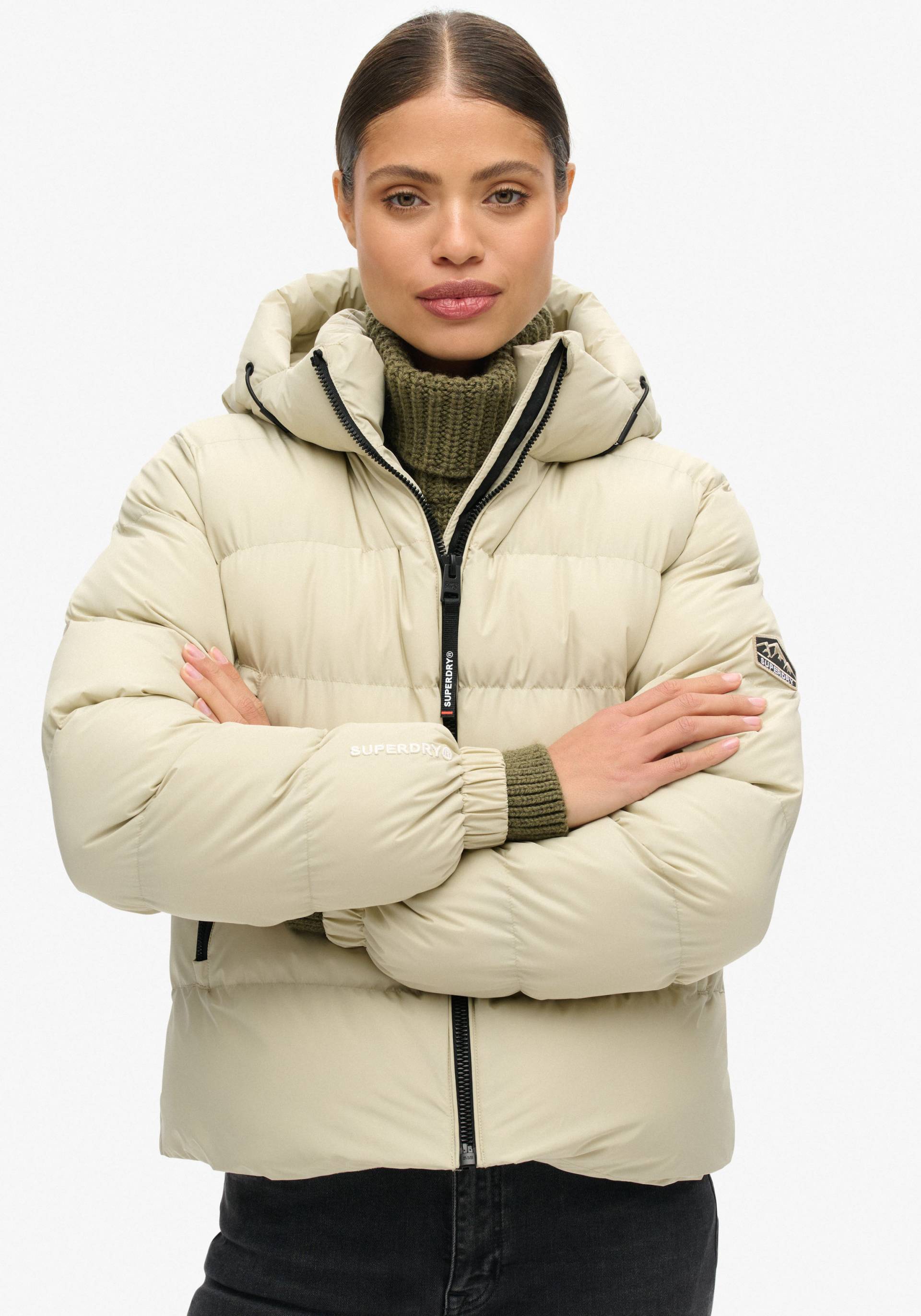 Superdry Steppjacke »HOODED SPORTS PUFFER JACKET«, ohne Kapuze Superdry Steppjacke »HOODED SPORTS PUFFER JACKET«, ohne Kapuze von Superdry