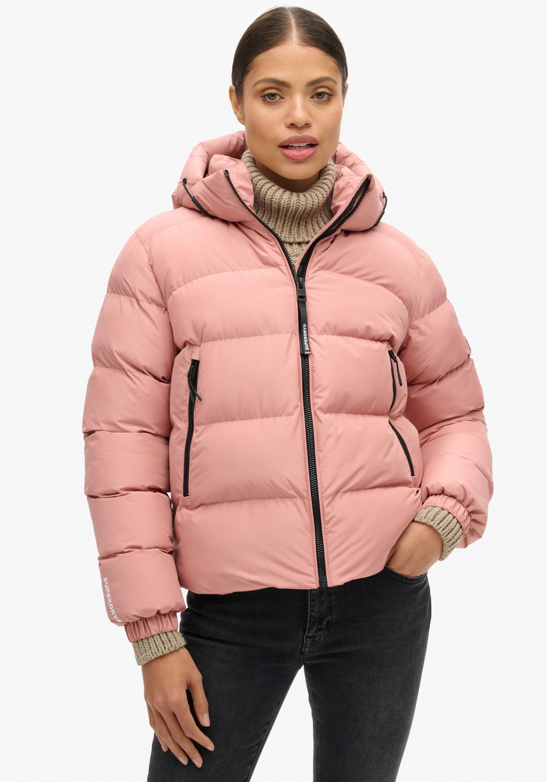 Superdry Steppjacke »HOODED SPORTS PUFFER JACKET«, ohne Kapuze von Superdry