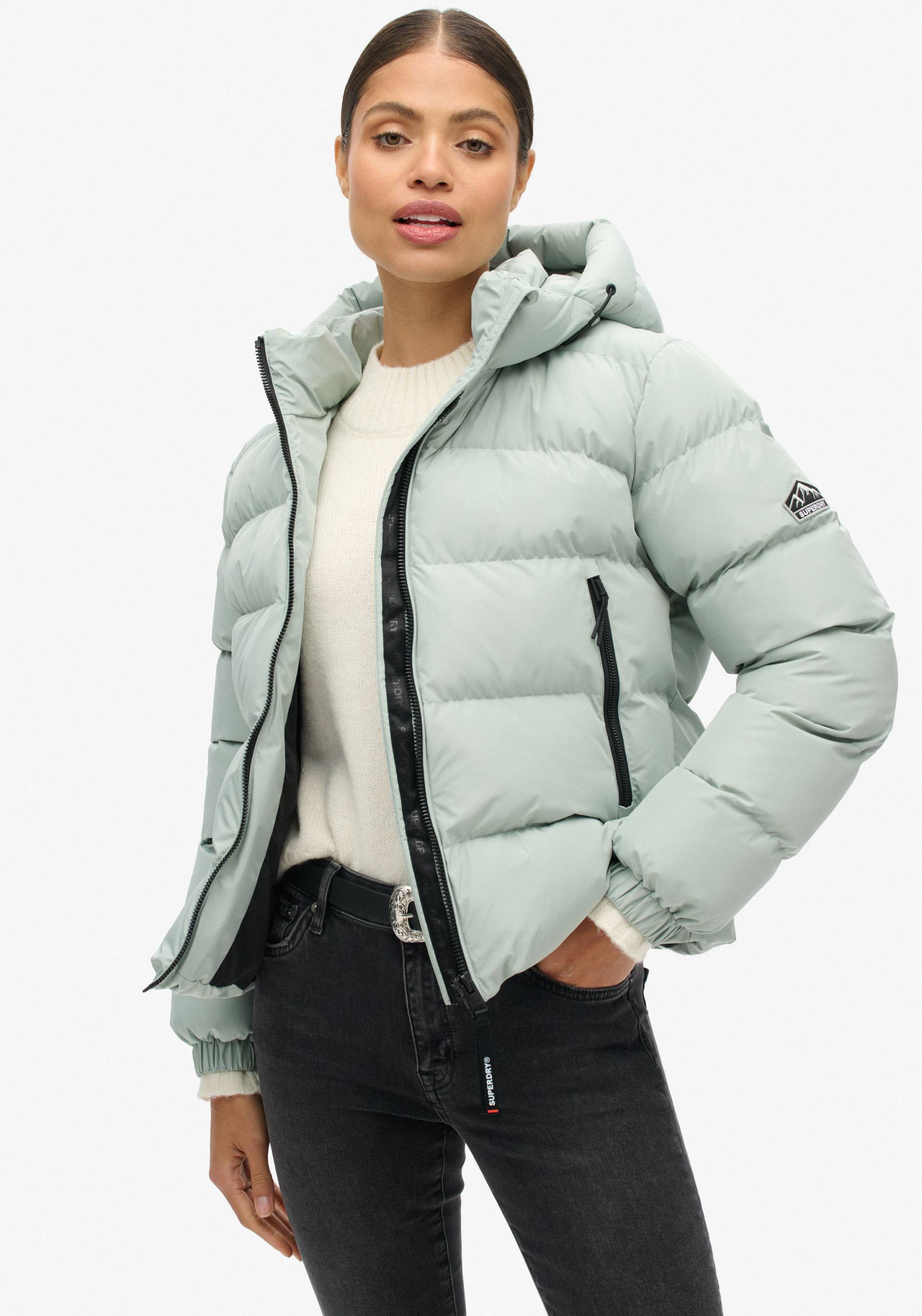 Superdry Steppjacke »HOODED SPORTS PUFFER JACKET«, ohne Kapuze von Superdry