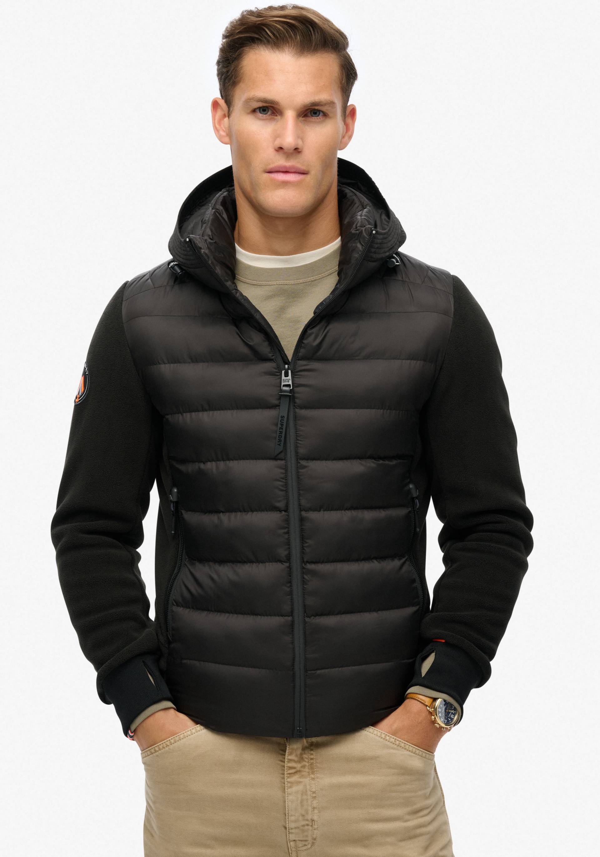 Superdry Steppjacke »HOODED STORM FLEECE BOMBER«, mit Kapuze von Superdry