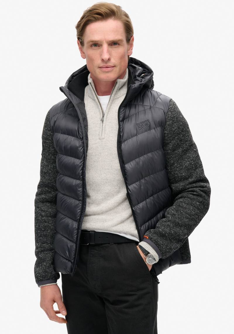 Superdry Steppjacke »Hooded Knit Storm Hybrid Jkt« von Superdry