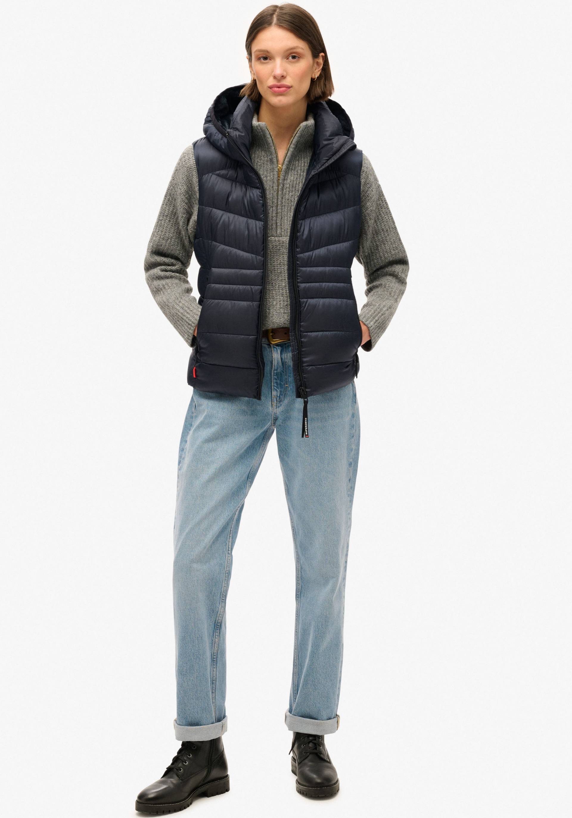 Superdry Steppweste »HOODED FUJI QUILT PADDED GILET« von Superdry