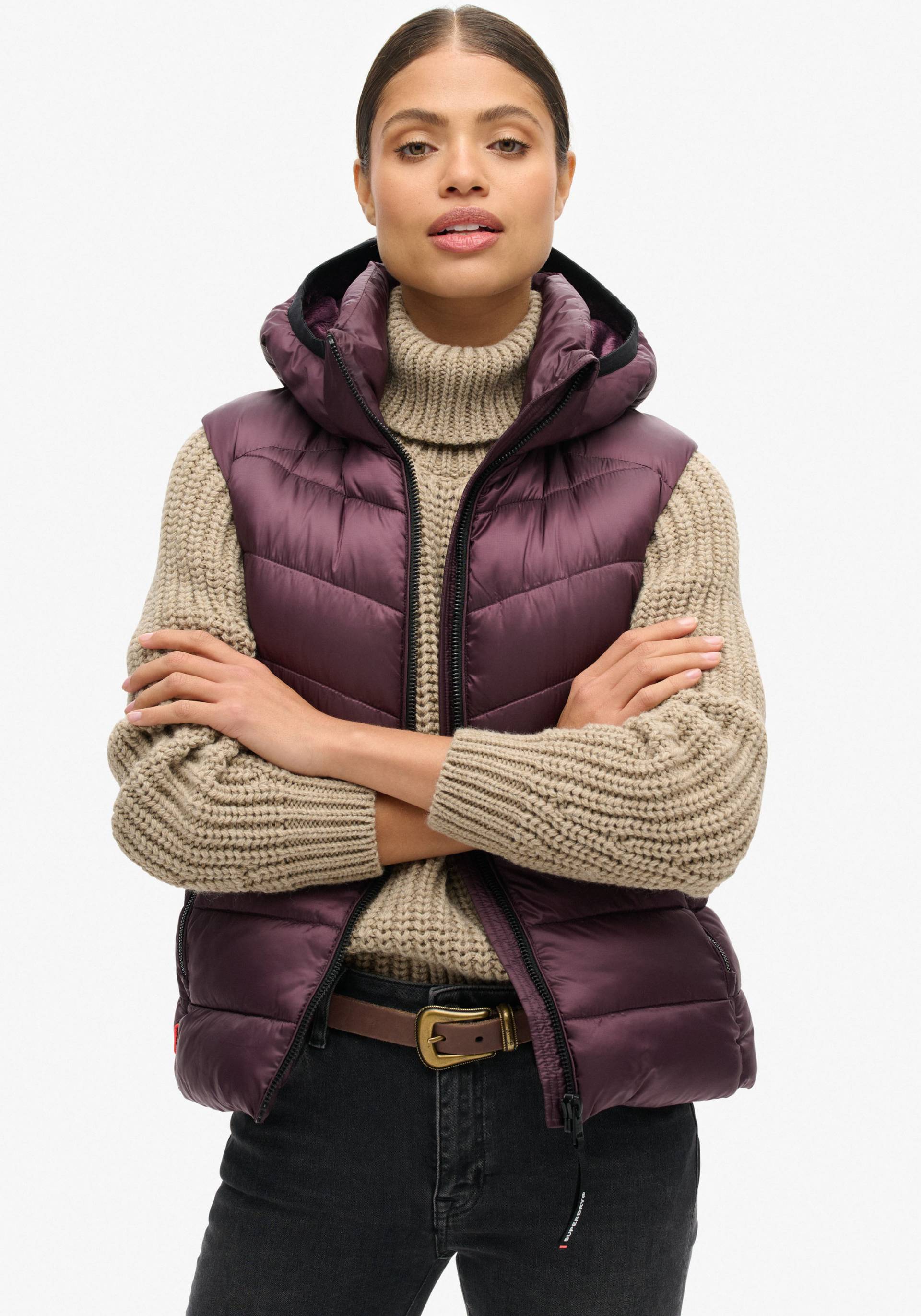Superdry Steppweste »HOODED FUJI QUILT PADDED GILET« Superdry Steppweste »HOODED FUJI QUILT PADDED GILET« von Superdry