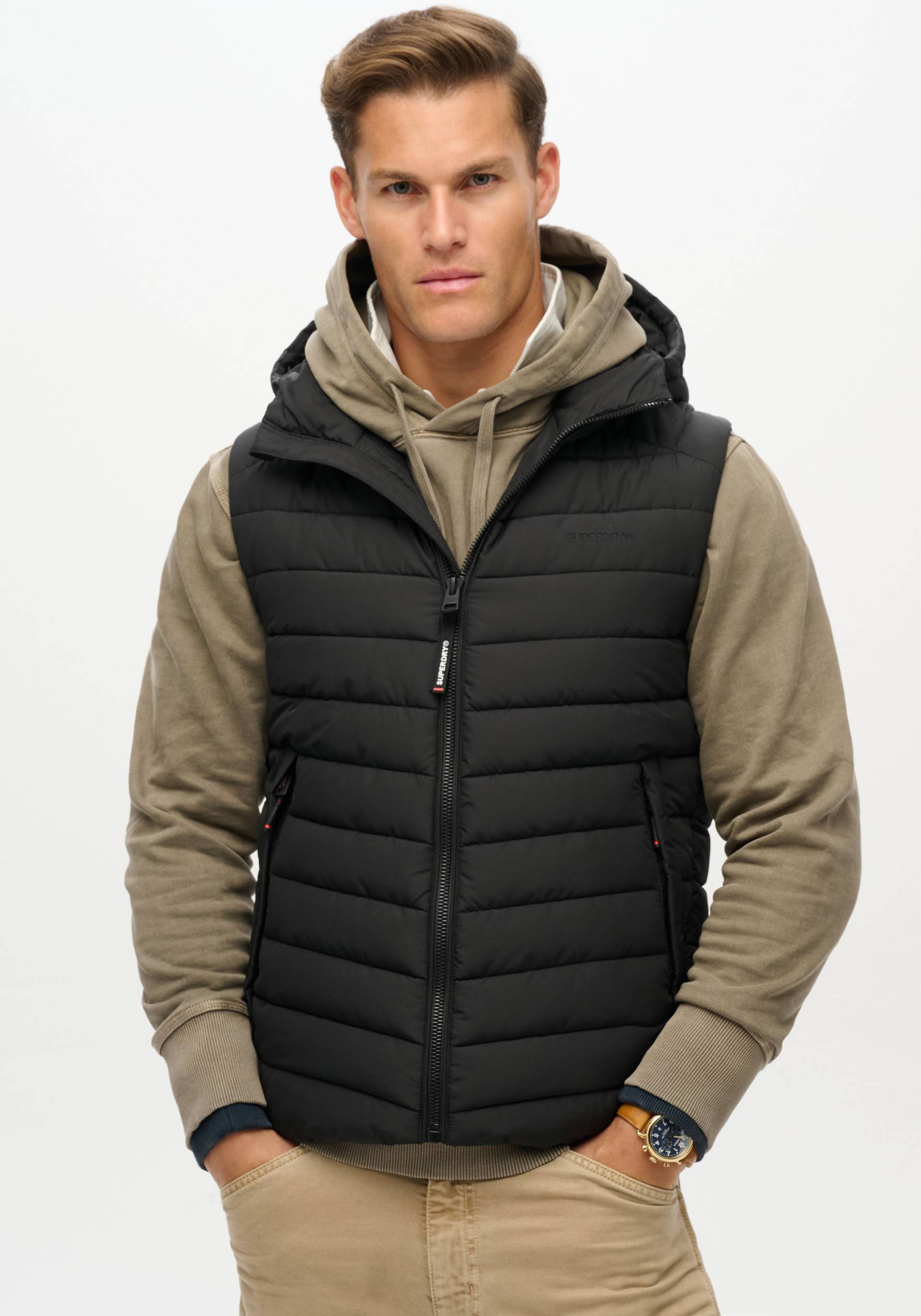 Superdry Steppweste »HOODED FUJI SPORT PADDED GILET« von Superdry