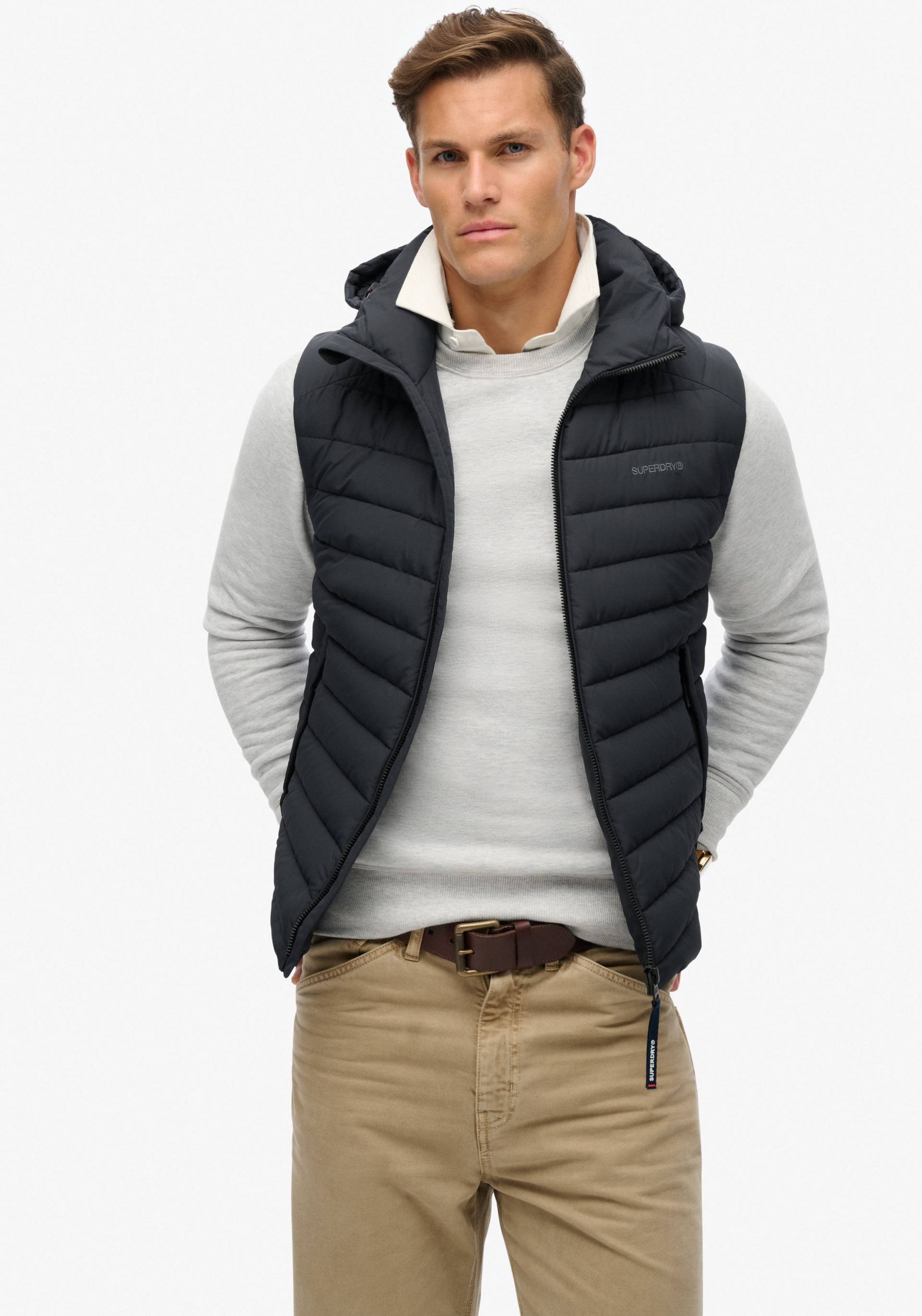 Superdry Steppweste »HOODED FUJI SPORT PADDED GILET« von Superdry