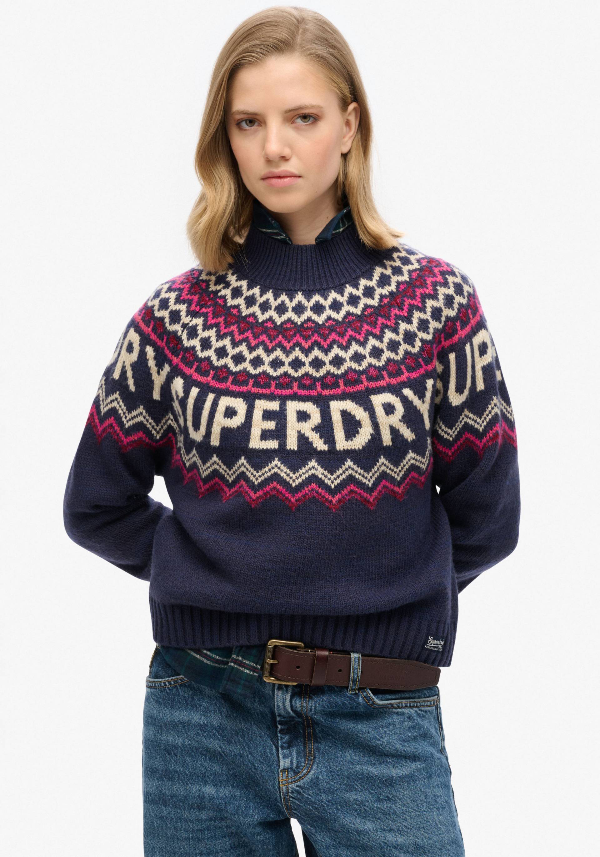 Superdry Strickpullover »FAIRISLE BRANDED JUMPER« von Superdry