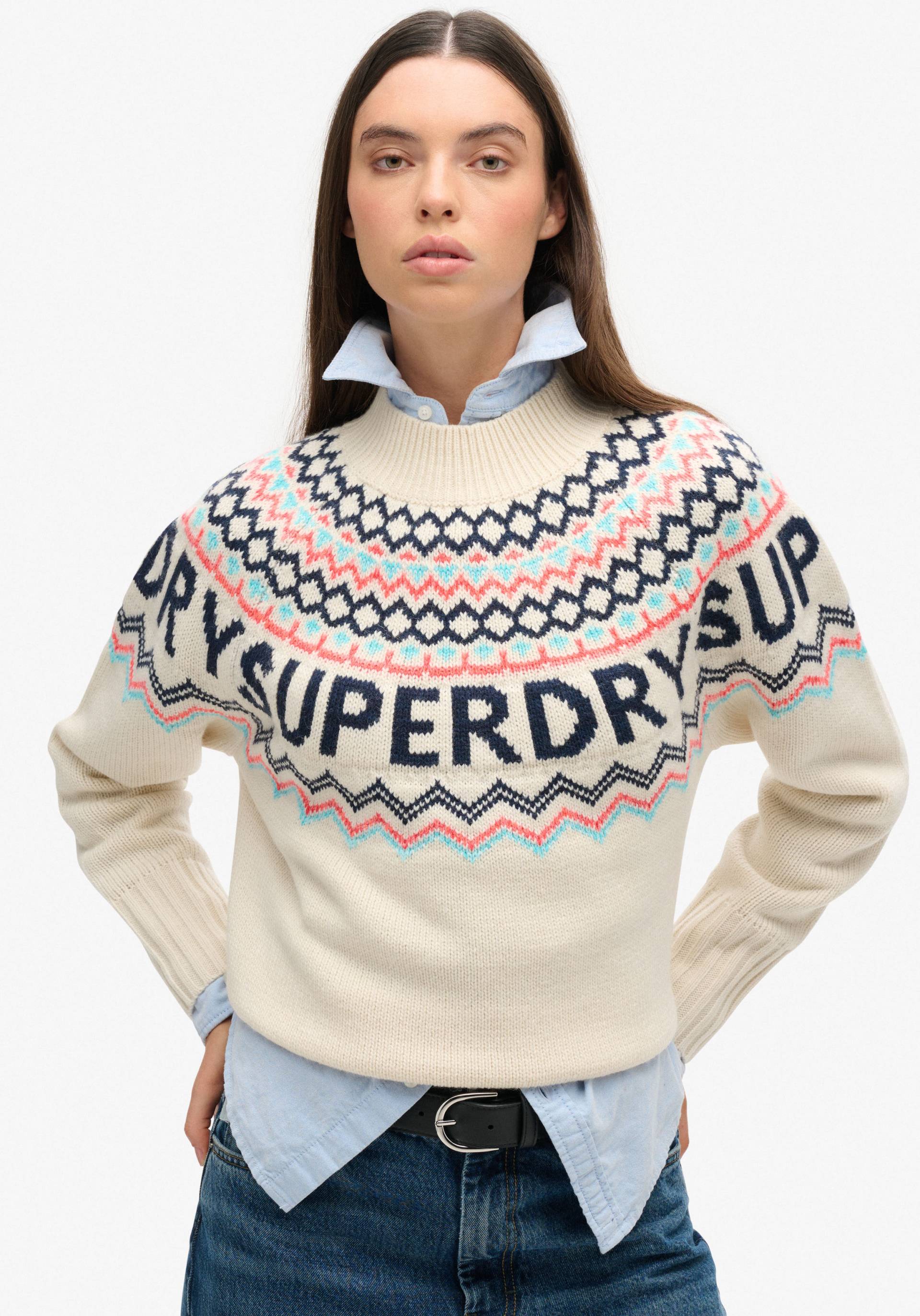 Superdry Strickpullover »FAIRISLE BRANDED JUMPER« von Superdry