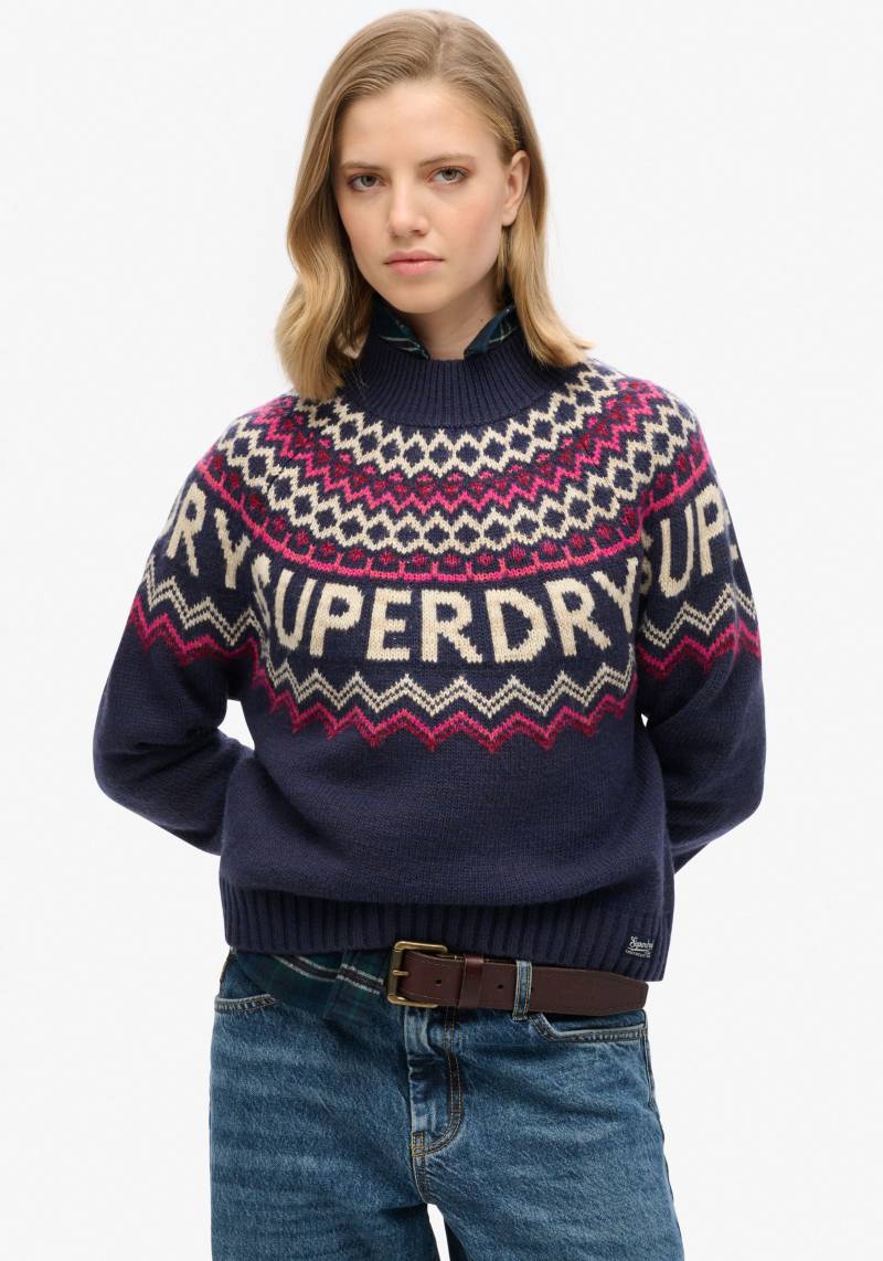 Superdry Strickpullover »FAIRISLE BRANDED JUMPER« von Superdry