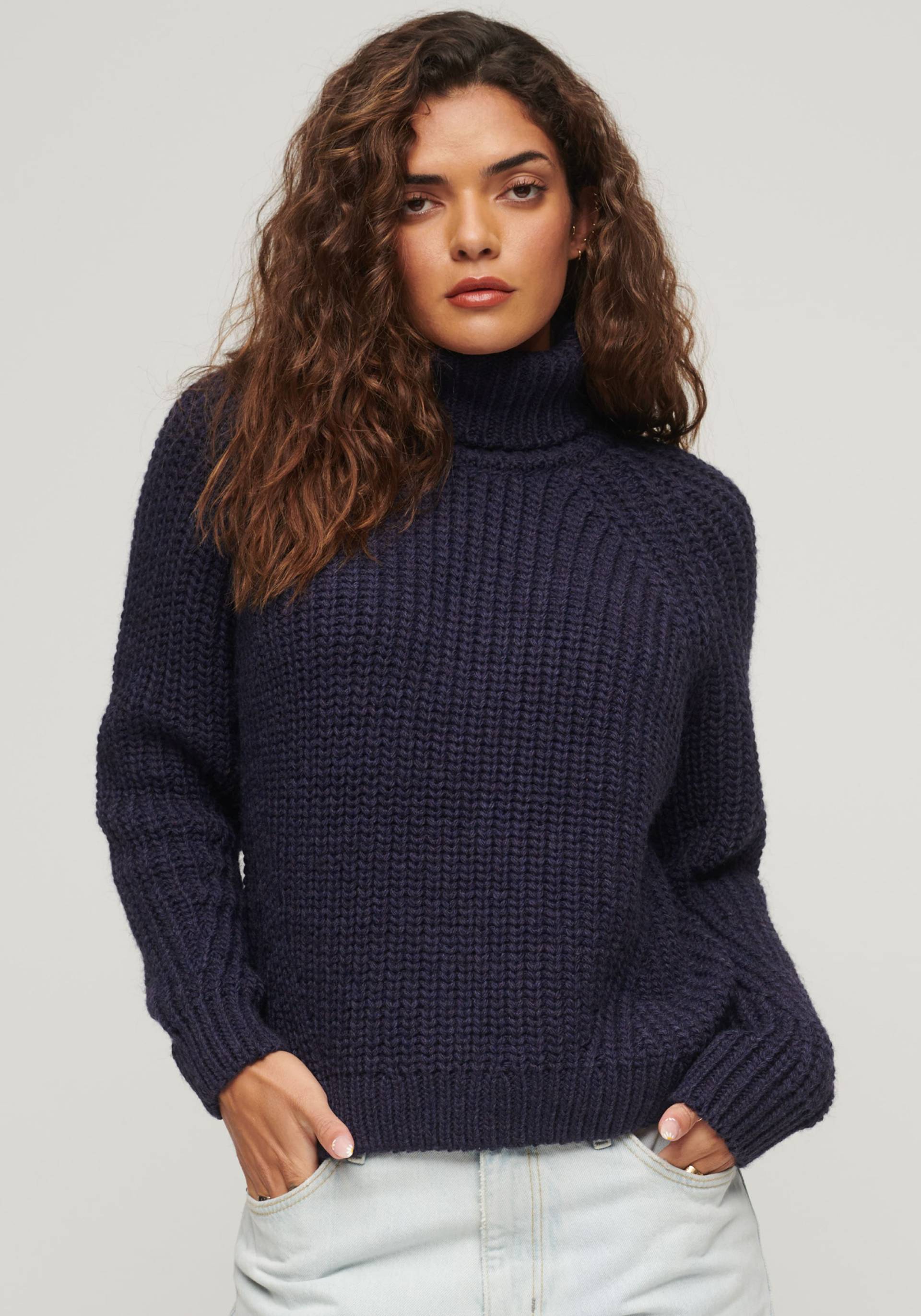 Superdry Strickpullover »Slouchy Stitch Roll Neck Knit« von Superdry