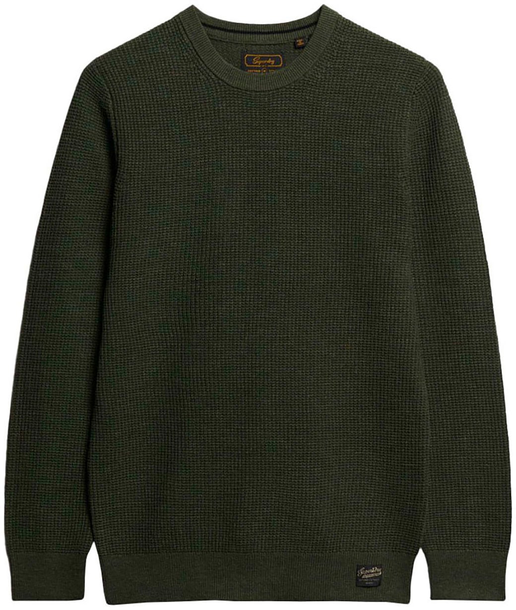 Superdry Strickpullover »TEXTURED CREW KNIT JUMPER«, mit strukturiertem Waffelstrickmuster von Superdry