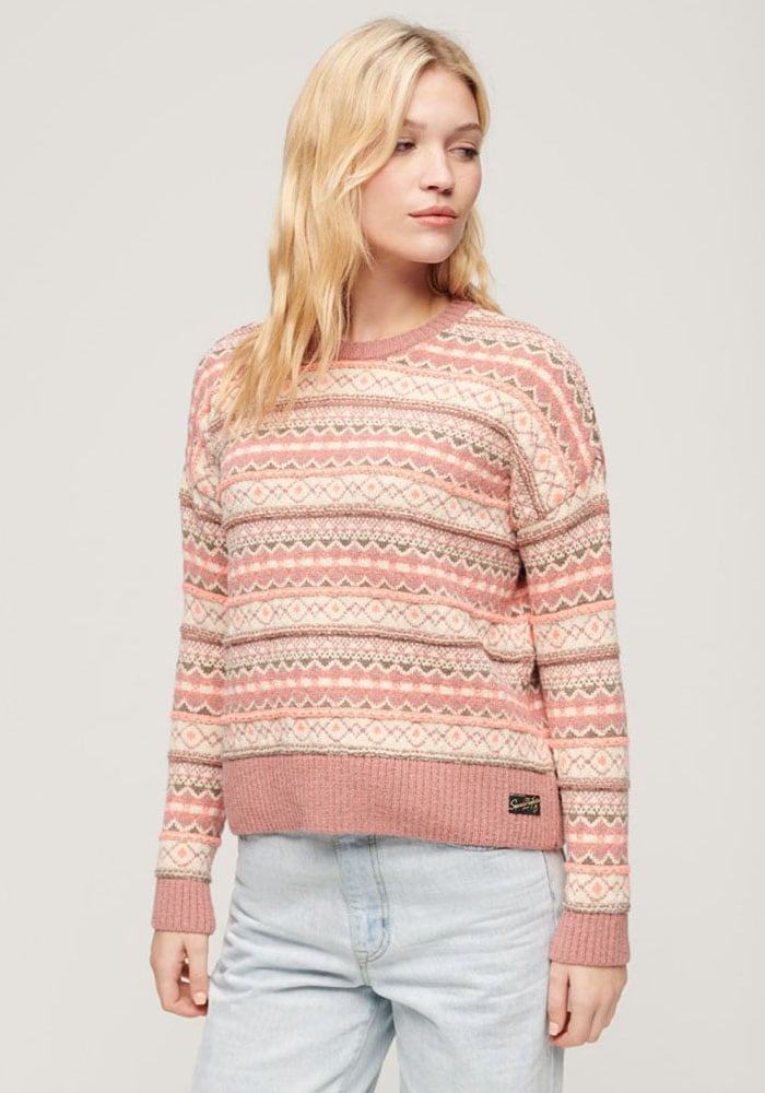 Superdry Strickpullover »TEXTURED STRIPE PATTERN JUMPER« von Superdry