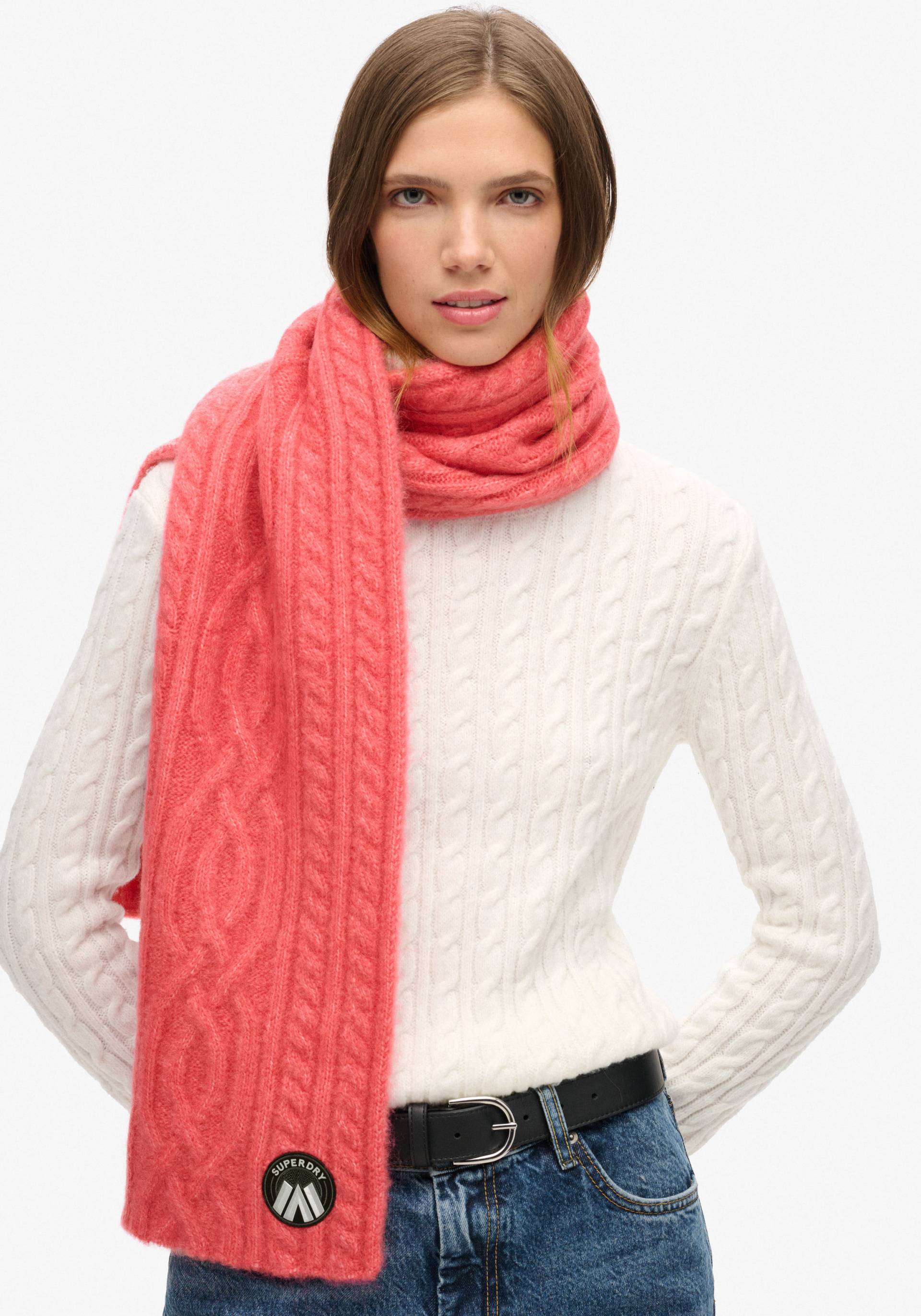 Superdry Strickschal »CABLE LUXE KNIT SCARF« von Superdry