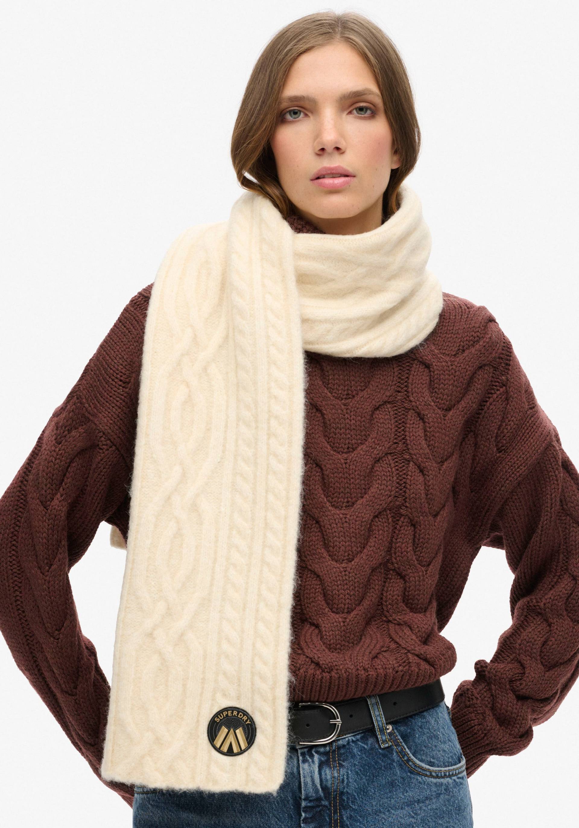 Superdry Strickschal »CABLE LUXE KNIT SCARF« von Superdry