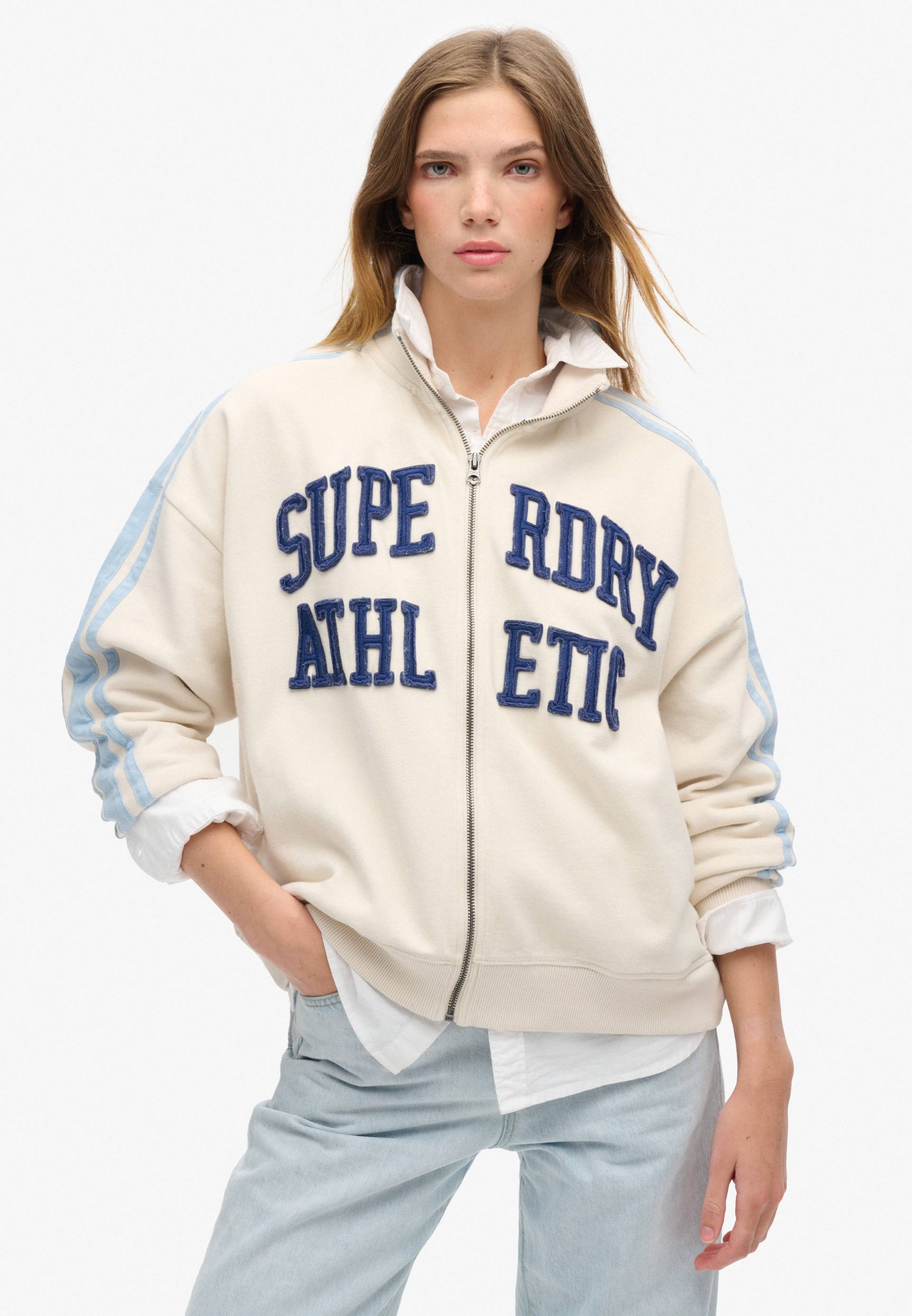 Superdry Sweatjacke »ATHLETIC APPLQ LOOSE ZIP TRACK« Superdry Sweatjacke »ATHLETIC APPLQ LOOSE ZIP TRACK« von Superdry