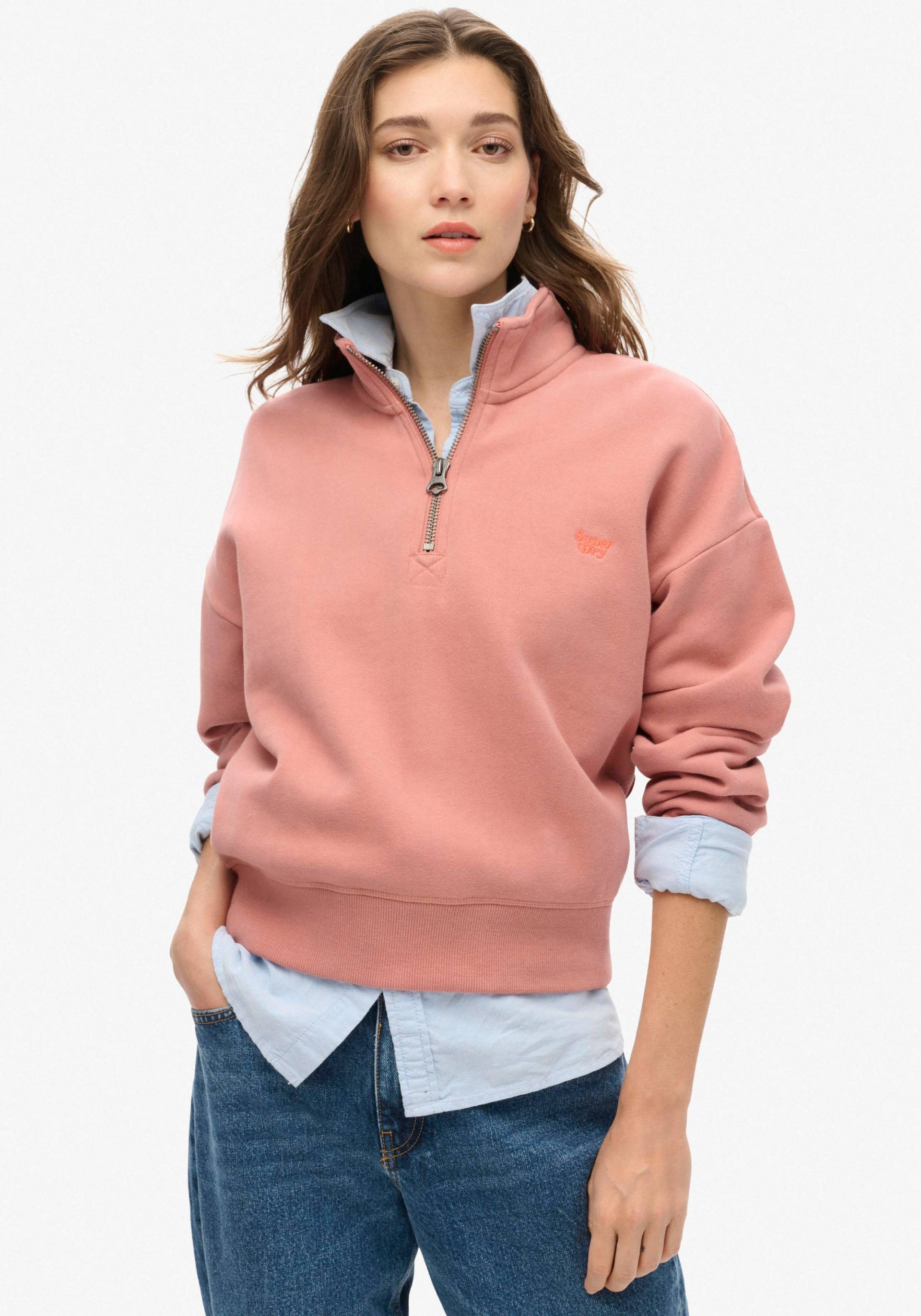 Superdry Sweatshirt »ESSENTIAL HALF ZIP SWEATSHIRT« von Superdry