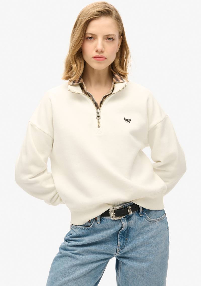 Superdry Sweatshirt »ESSENTIAL HALF ZIP SWEATSHIRT« von Superdry