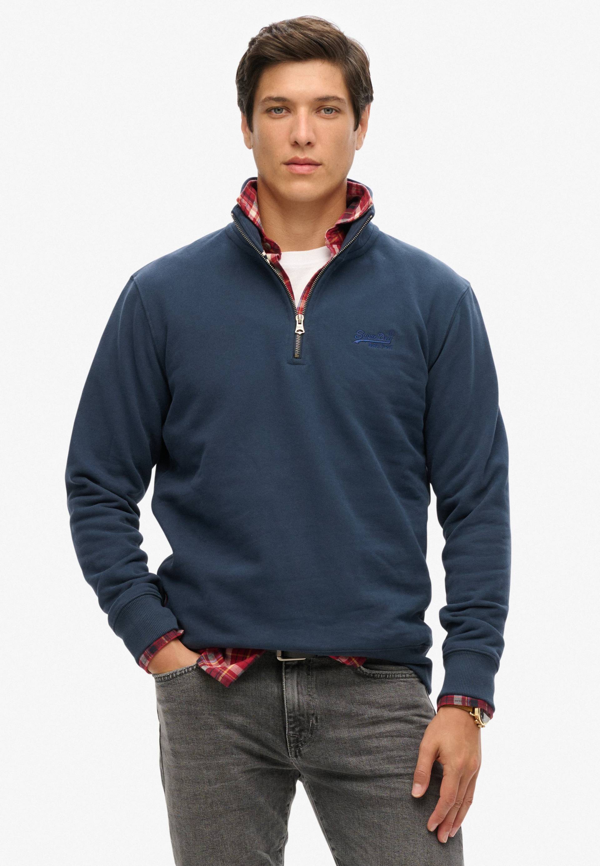 Superdry Sweatshirt »ESSENTIAL LOGO HENLEY« von Superdry