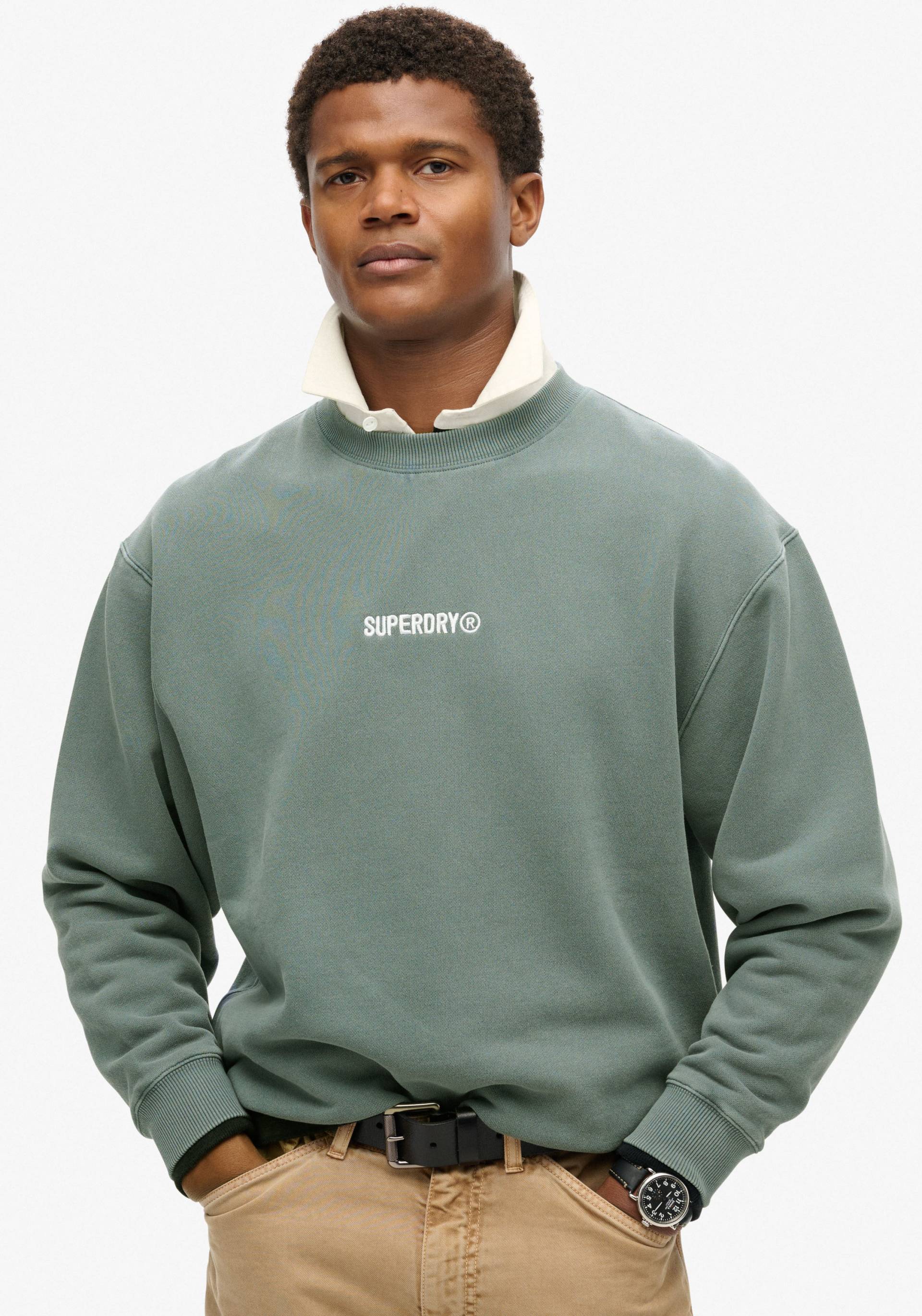 Superdry Sweatshirt »MICRO LOGO GRAPHIC LOOSE CREW« Superdry Sweatshirt »MICRO LOGO GRAPHIC LOOSE CREW« von Superdry