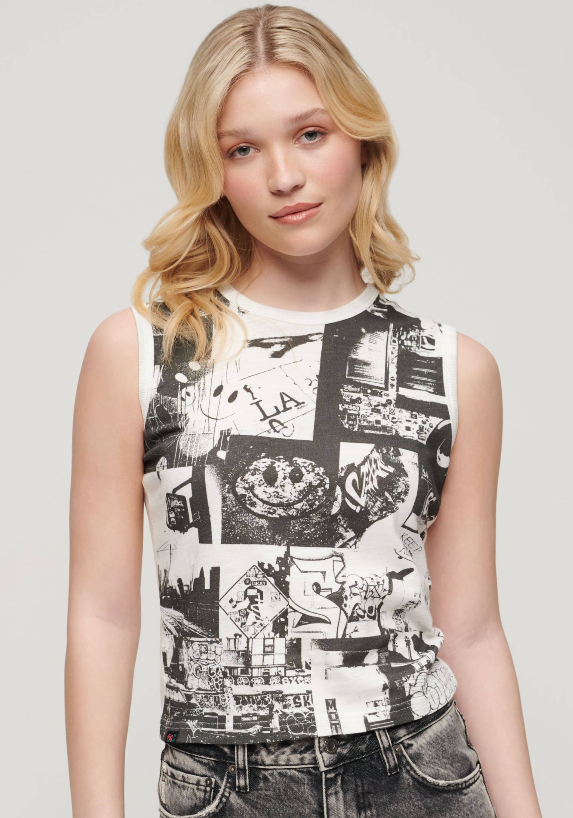 Superdry Tanktop »PHOTOGRAPHIC LOGO SLIM VEST« von Superdry