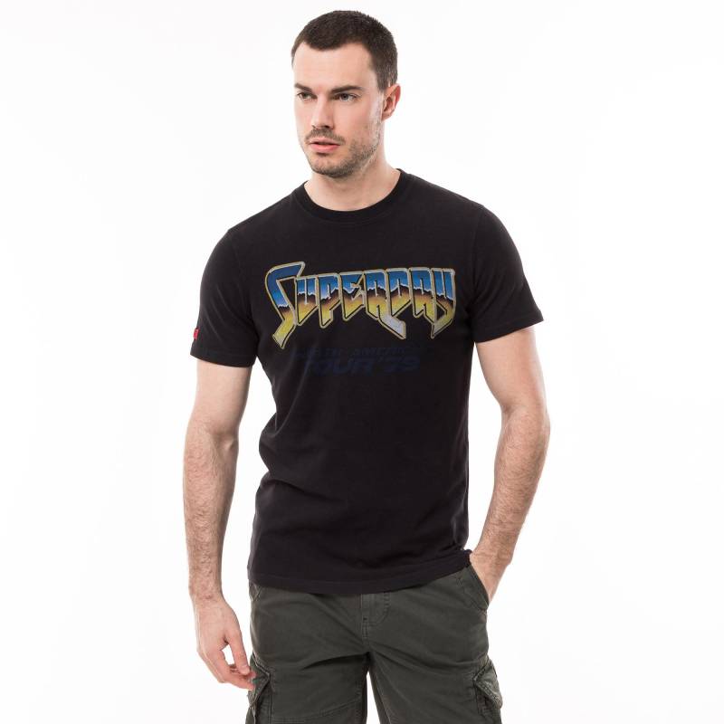 T-shirt Herren Schwarz M von Superdry