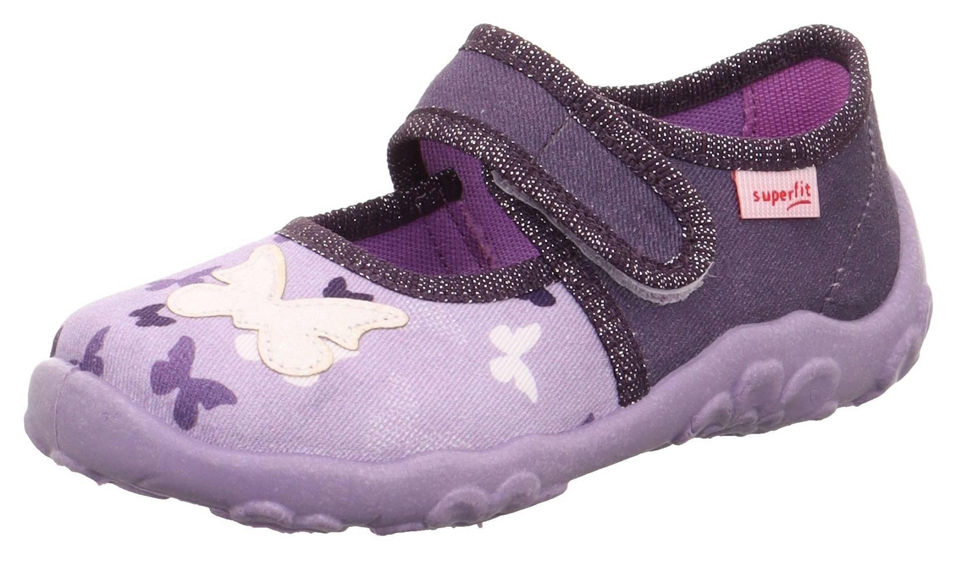 Superfit Hausschuh »BONNY WMS: Mittel«, Ballerina, Klettschuh, Kindergarten Schuh mit Klettriegel von Superfit