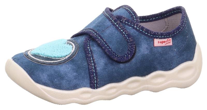 Superfit Hausschuh »BUBBLE WMS: M III«, Klettschuh, Kindergartenschuh mit süsser Verzierung von Superfit