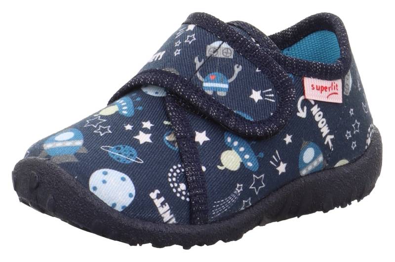 Superfit Hausschuh »SPOTTY WMS: Mittel«, Klettschuh, Kindergarten Schuhe mit Klettriegel von Superfit