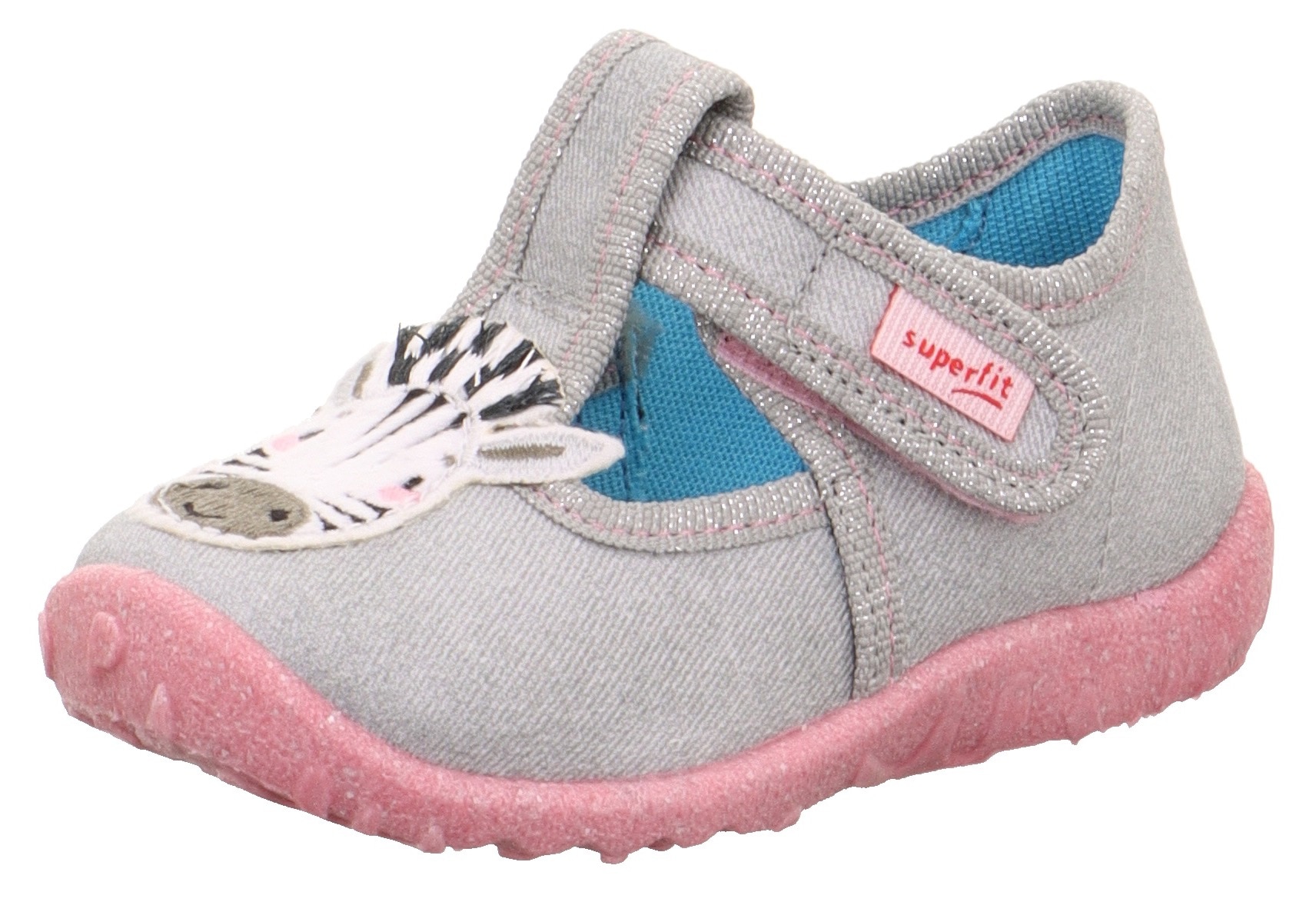 Superfit Hausschuh »SPOTTY WMS: Mittel«, Ballerina, Klettschuh, Kindergarten Schuh mit süssem Motiv von Superfit