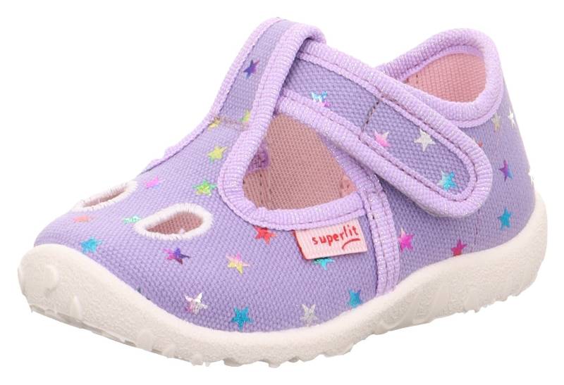 Superfit Hausschuh »SPOTTY WMS: mittel«, Klettschuh, Kindergarten Schuh mit cooler Verzierung von Superfit