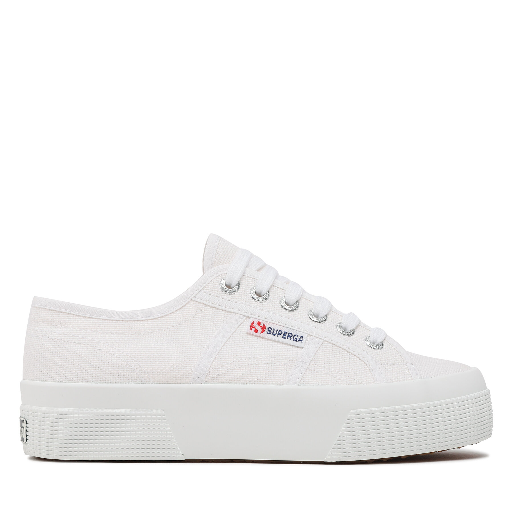 Sneakers aus Stoff Superga 2740 Platform S21384W Weiß von Superga