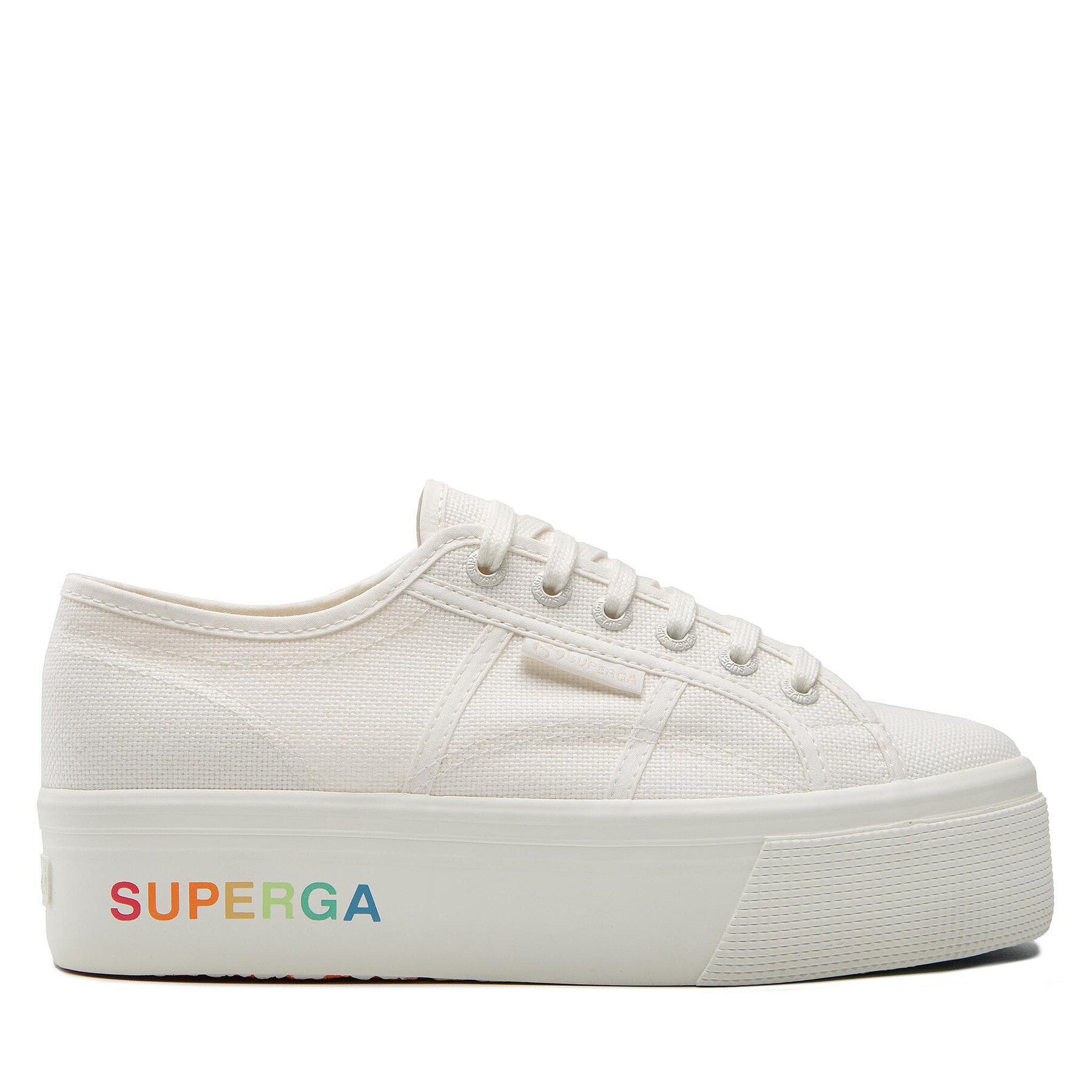 Sneakers aus Stoff Superga 2790 Platform S7113KW Weiß von Superga