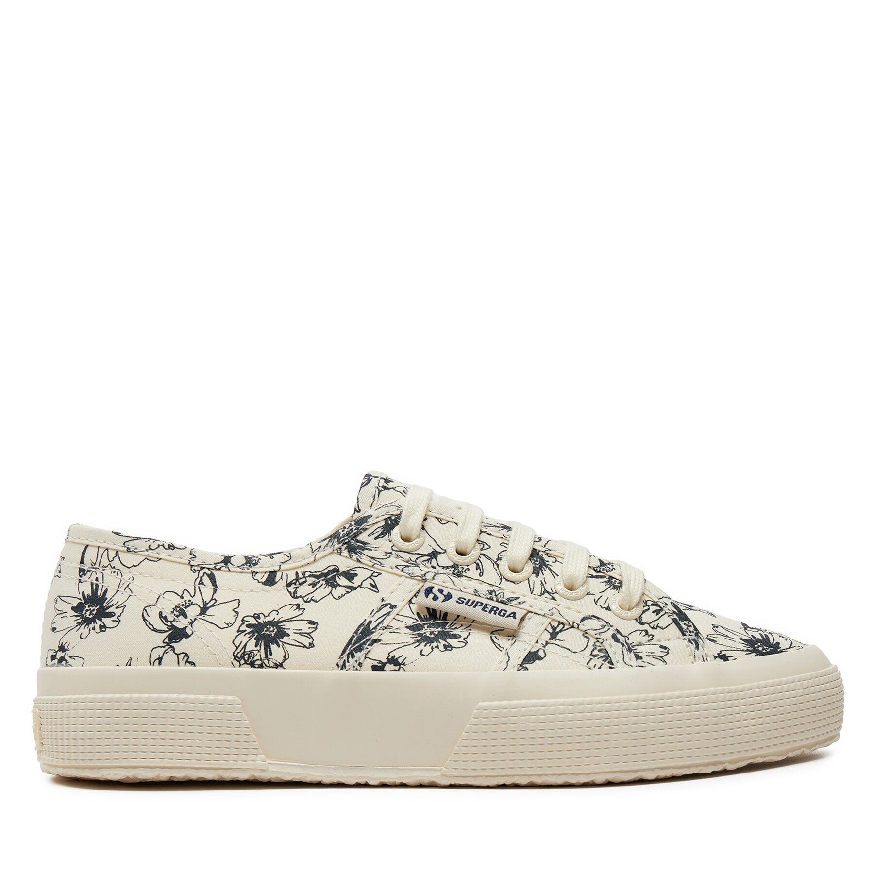 Sneakers aus Stoff Superga Sketched Flowers 2750 S6122NW Beige von Superga