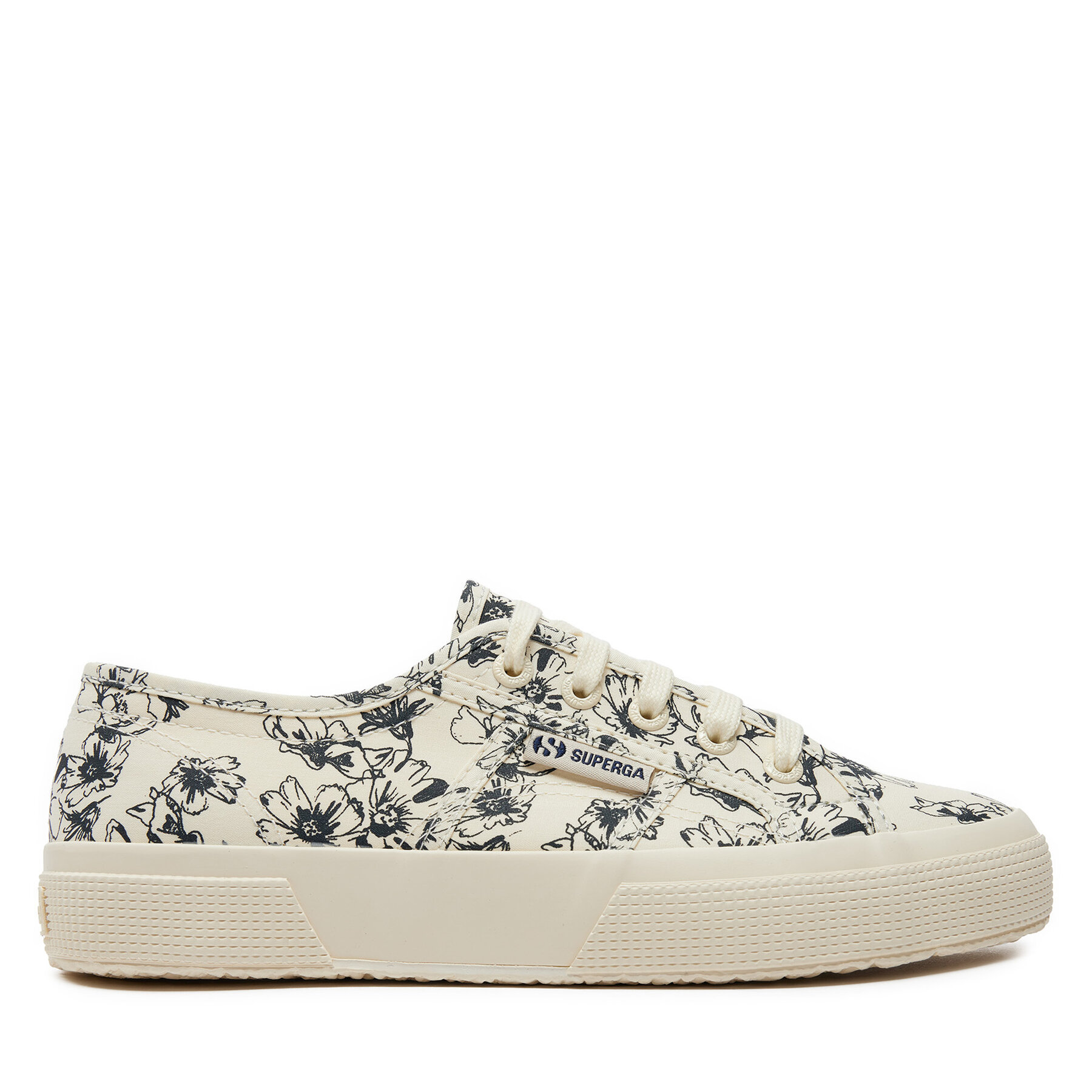 Sneakers aus Stoff Superga Sketched Flowers 2750 S6122NW Beige von Superga